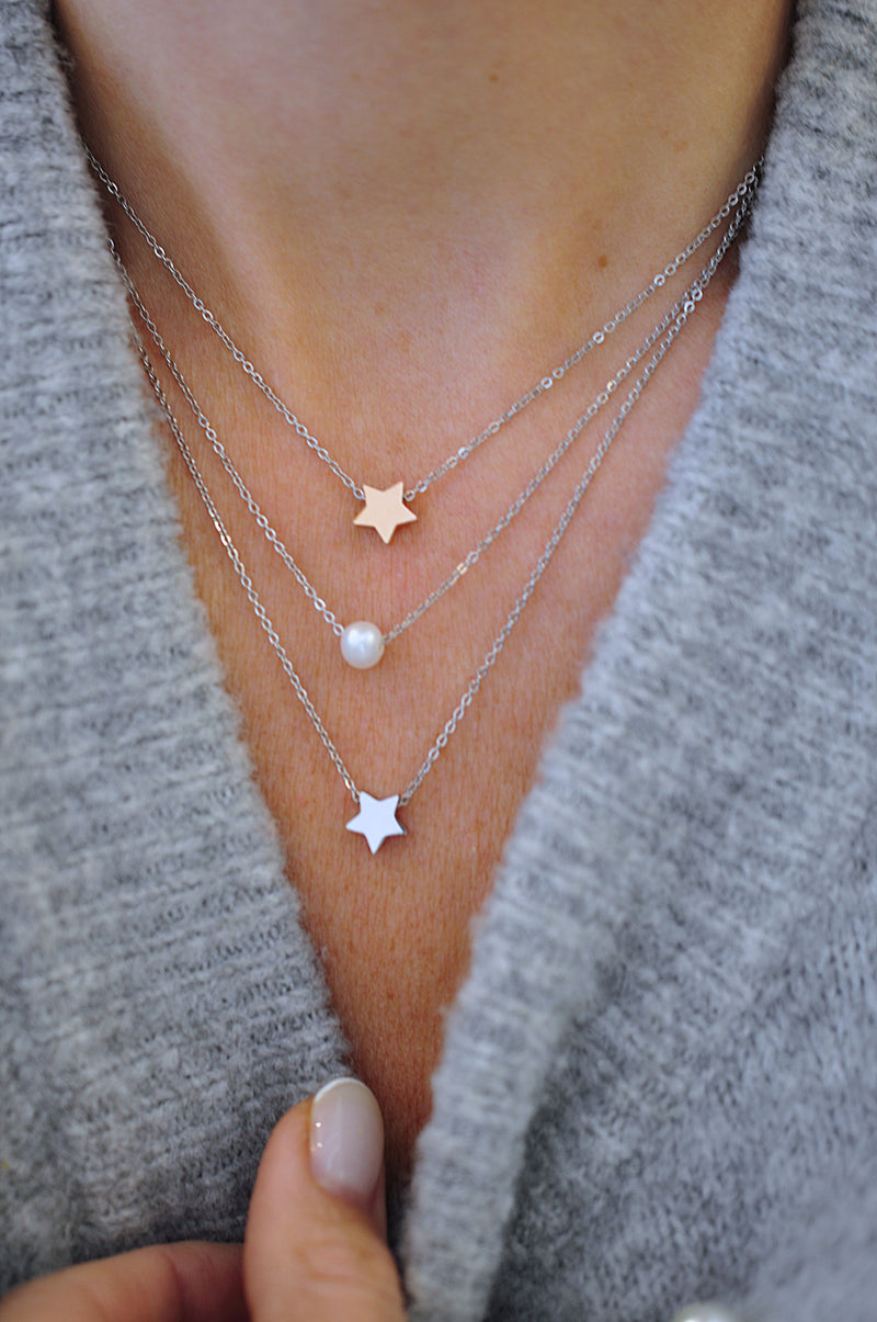 Triple GALAXY STAR necklace / Trostruka GALAXY STAR necklace