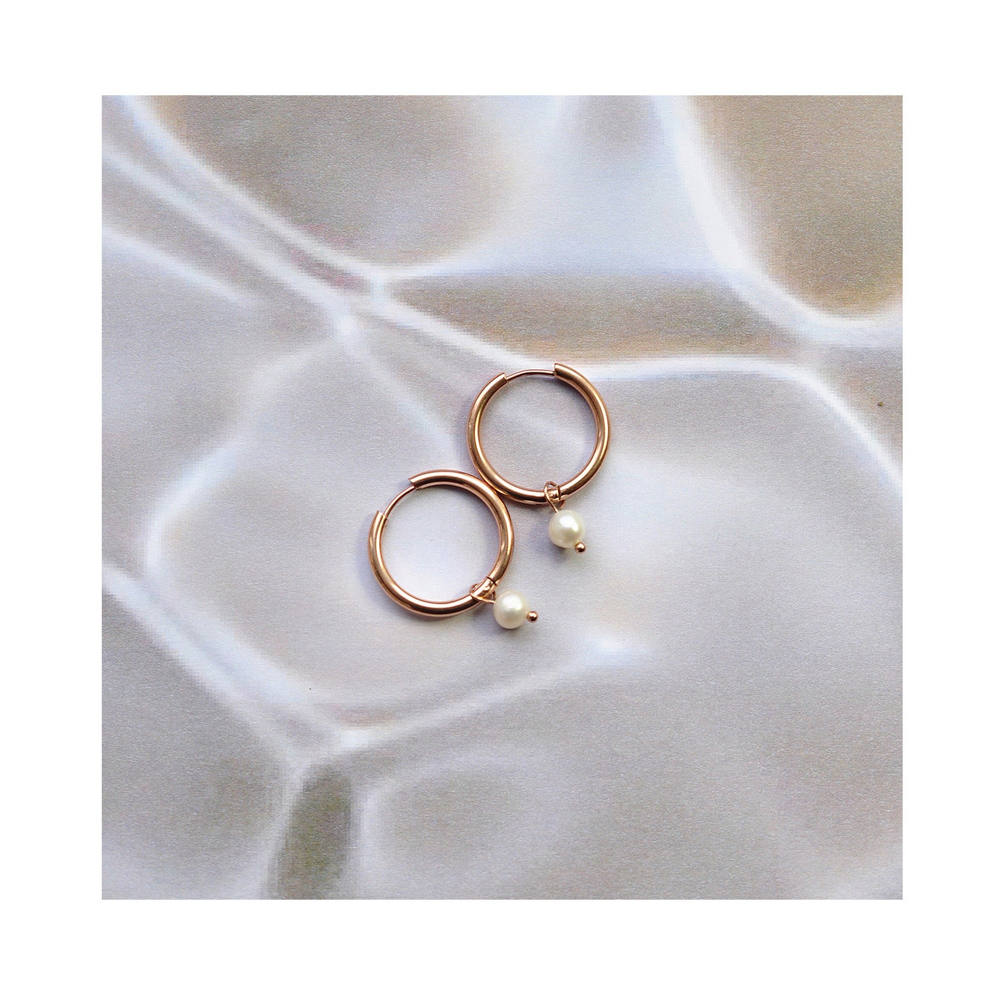 CLASSIC PEARL Creolen / KLASIČNI RINGOVI Biser 