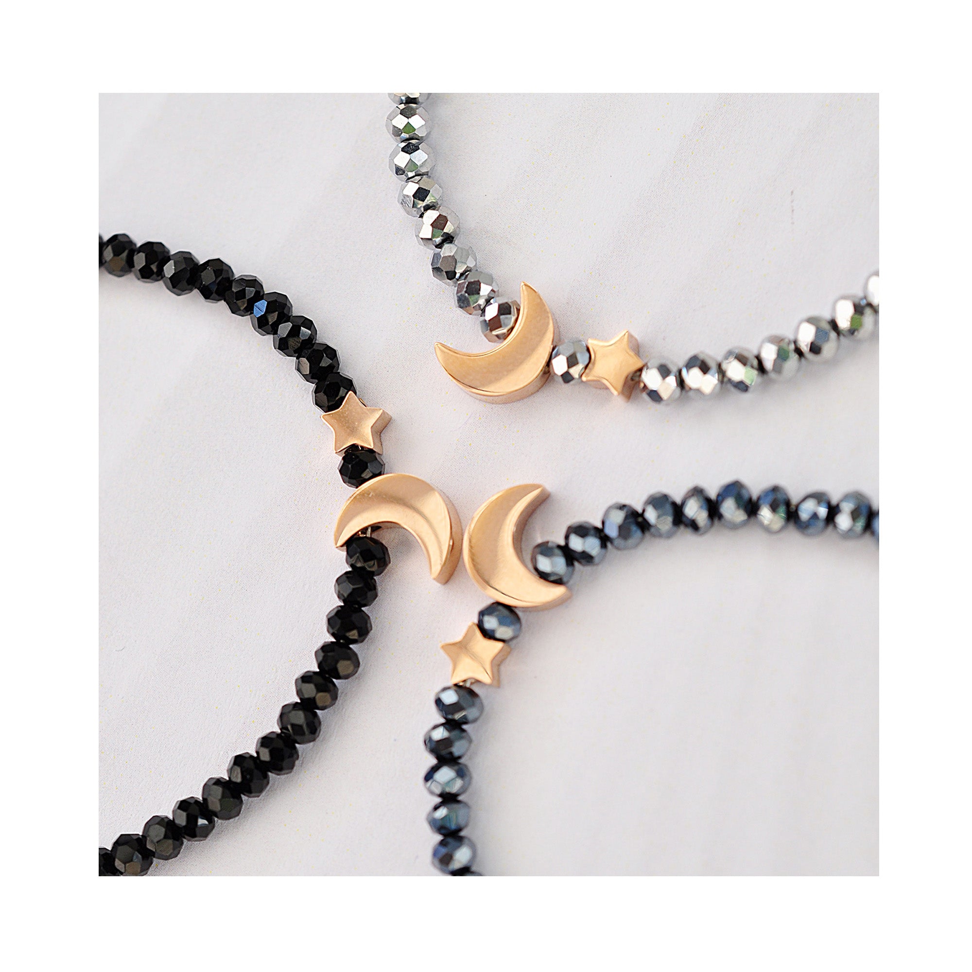 MOON & STAR bead bracelet