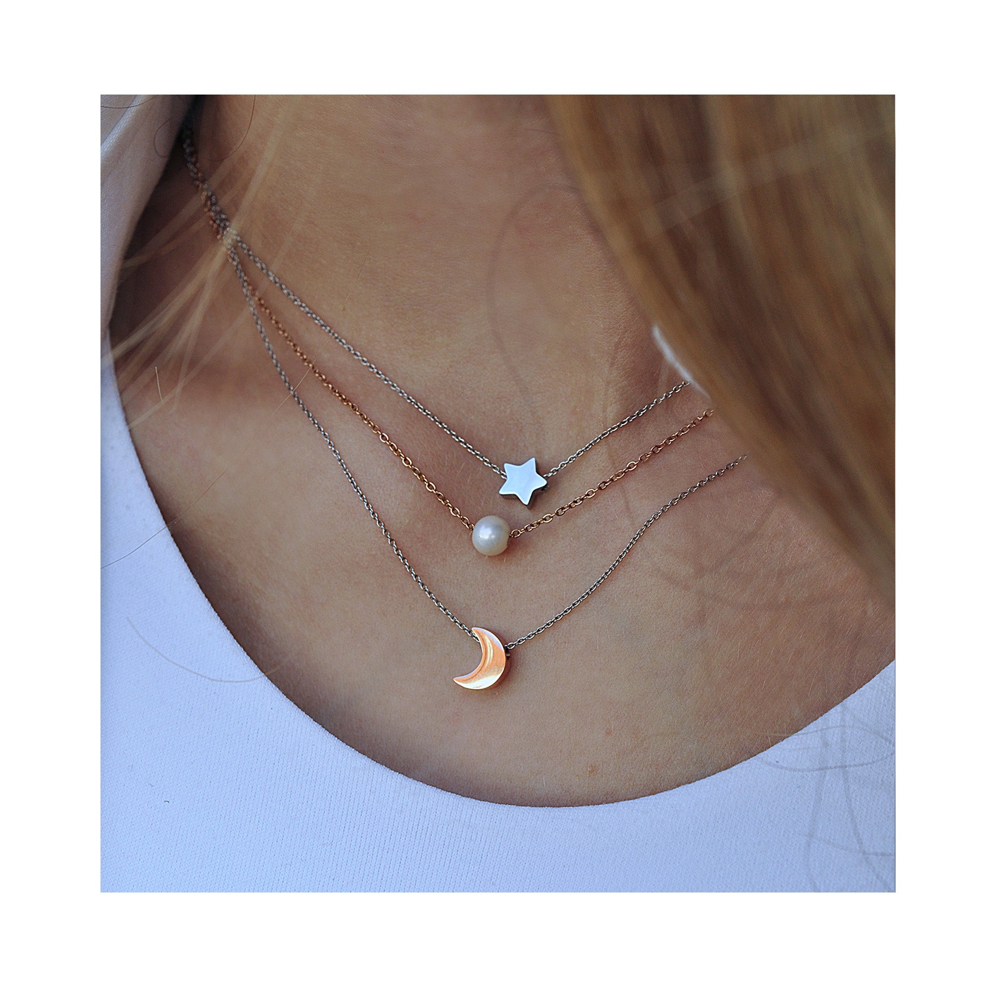 MOONCHILD triple necklace