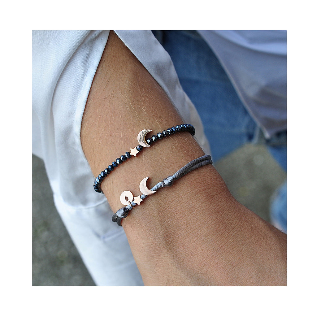 MOON &amp; STAR Seidenarmband