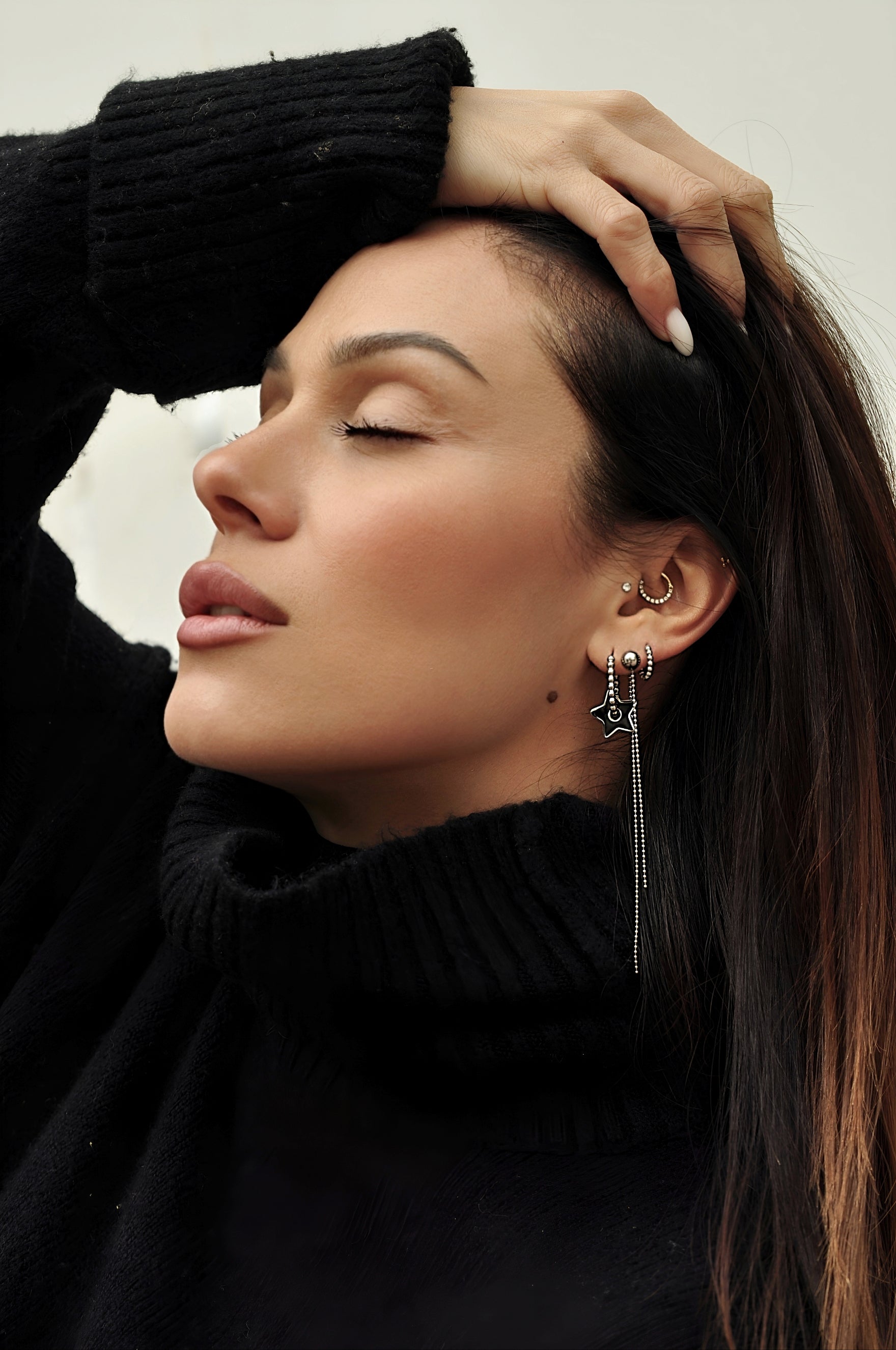 SNOW DROPS mini hoops / SNOW DROPS mini ringovi