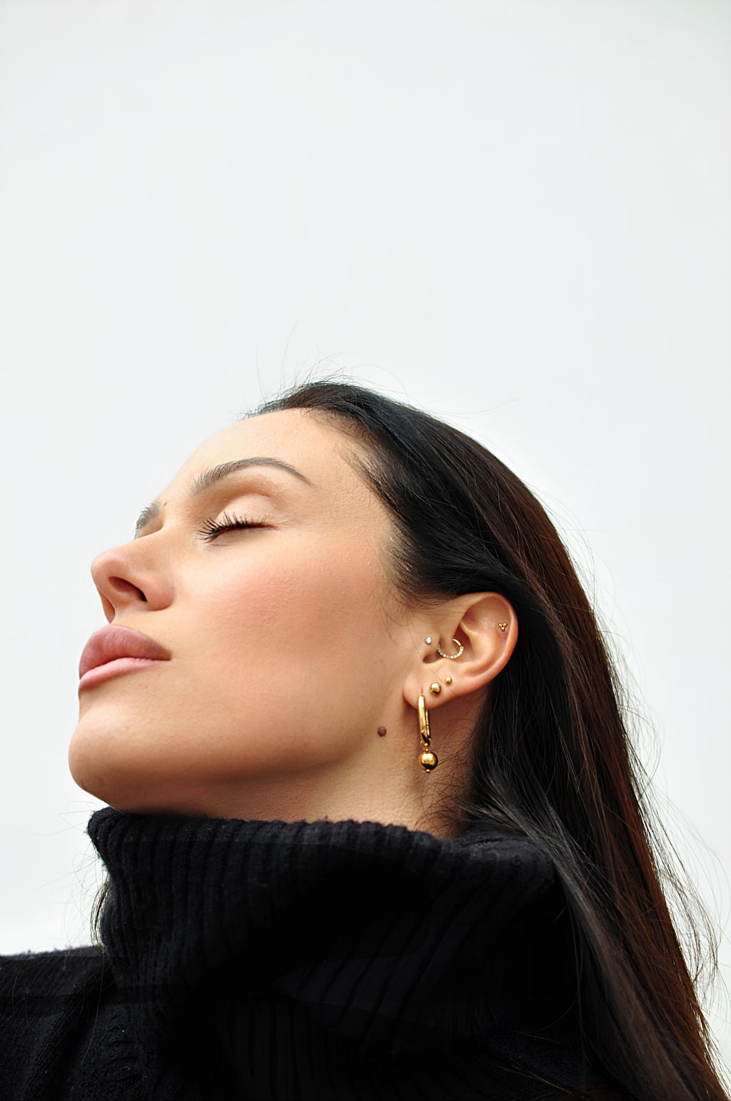 SNOW PEARL ovalni obroči / SNOW PEARL ovalni obroči