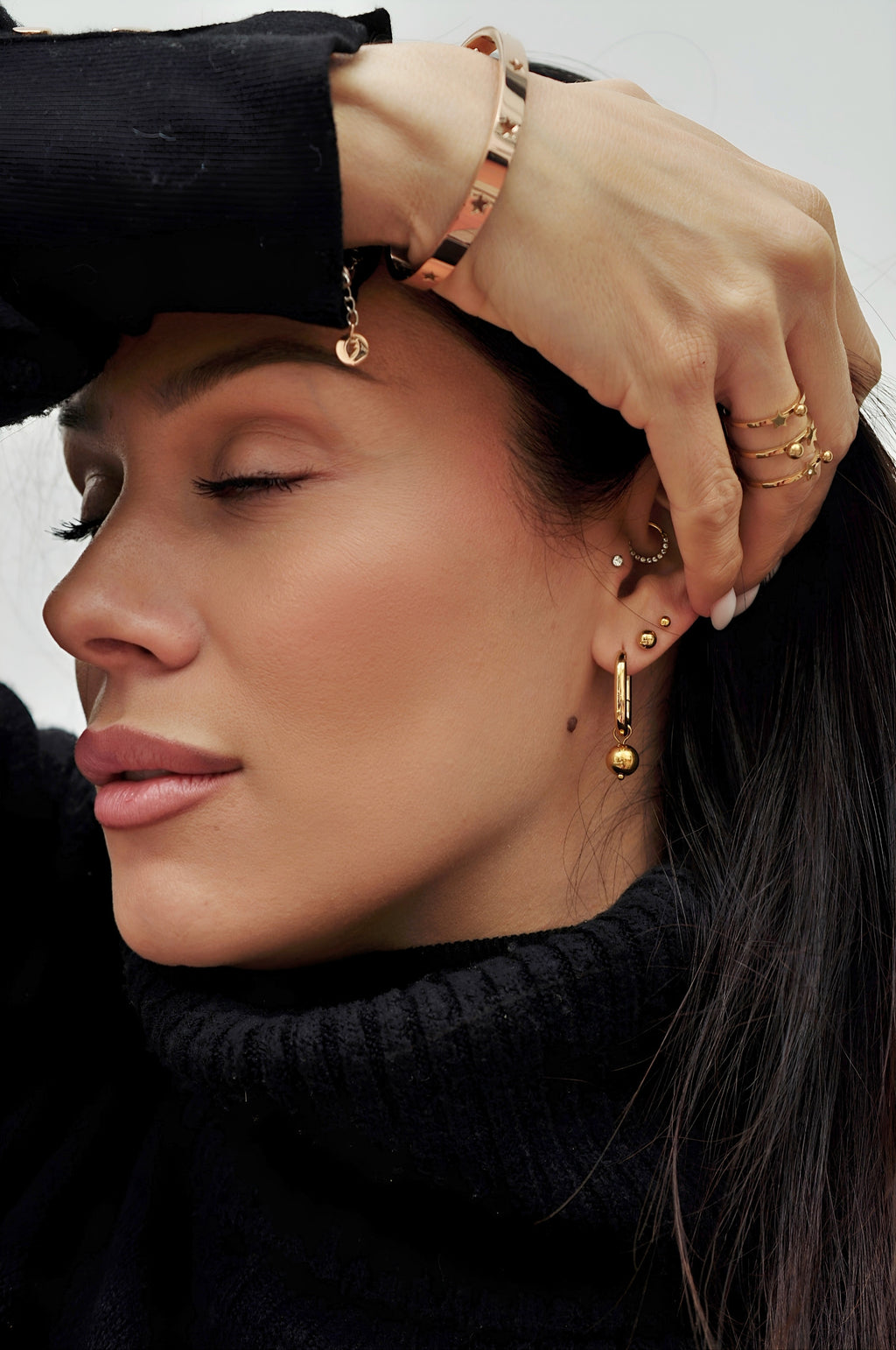 REBELS drop stud earrings / REBELS drop mini naušnice