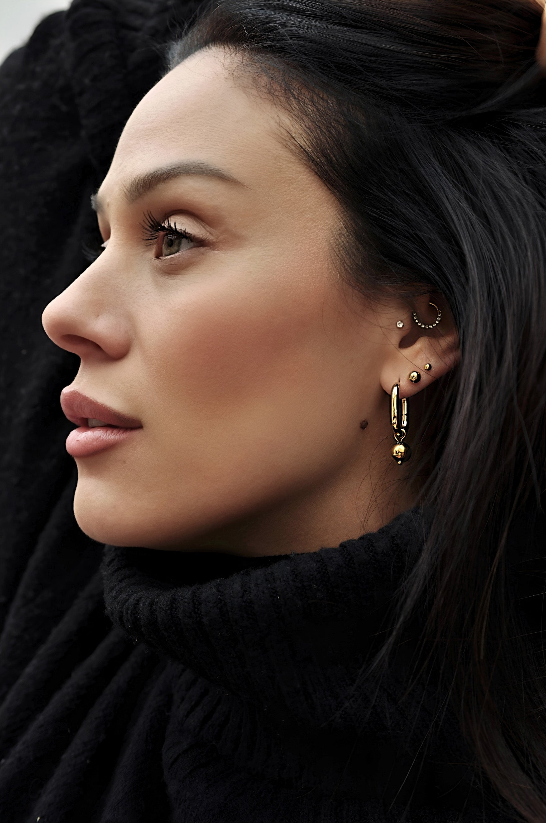 SNOW PEARL ovalni obroči / SNOW PEARL ovalni obroči