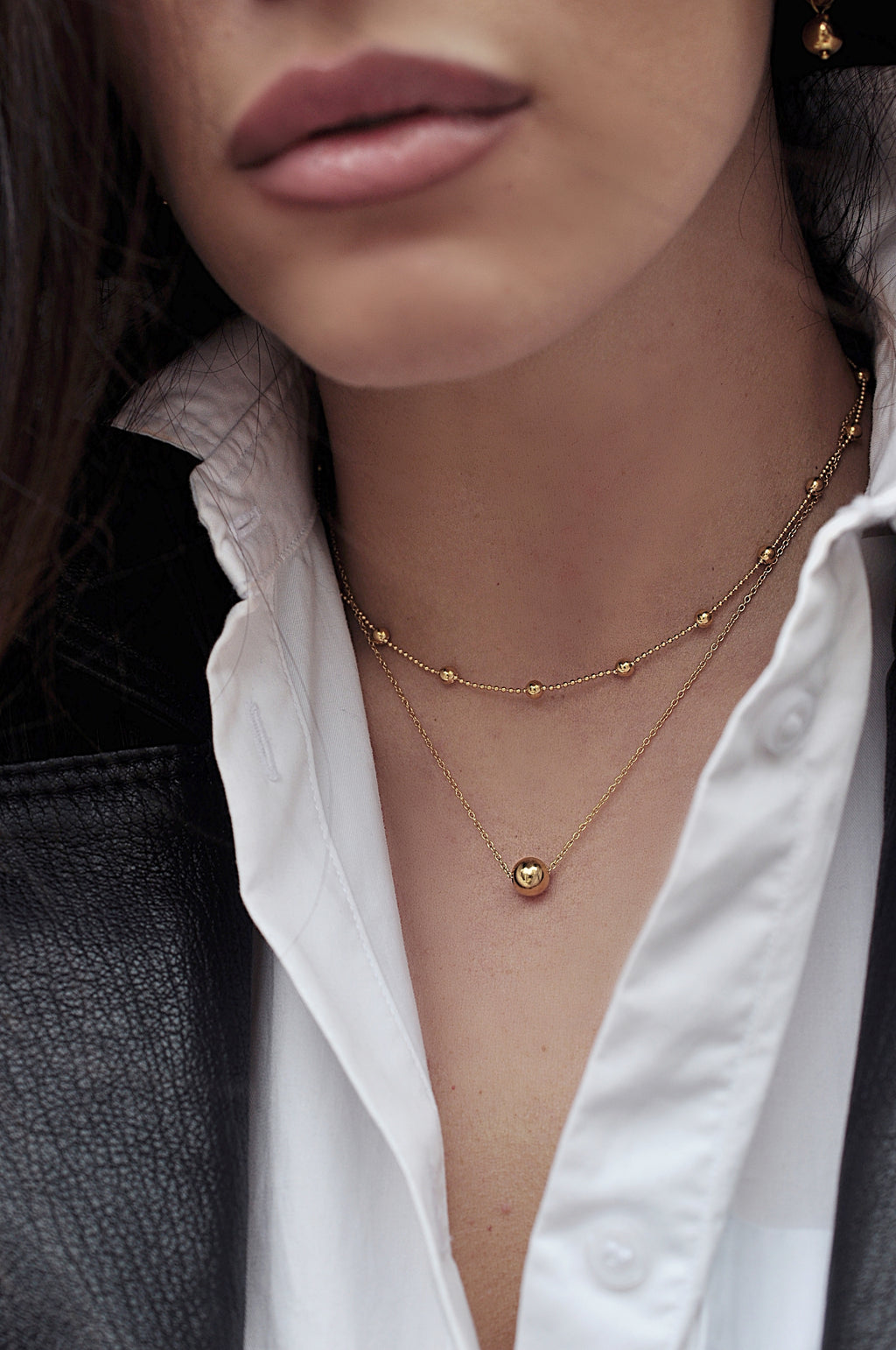 SNOW DROPS Choker Halskette