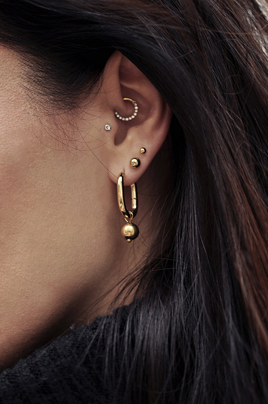 REBELS drop stud earrings / REBELS drop mini naušnice