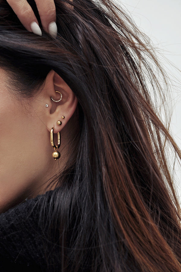 REBELS drop stud earrings