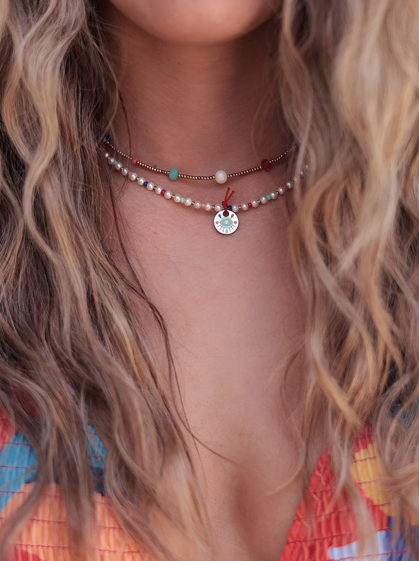 TEQUILA SUNRISE choker necklace / TEQUILA SUNRISE ogrlica uz vrat