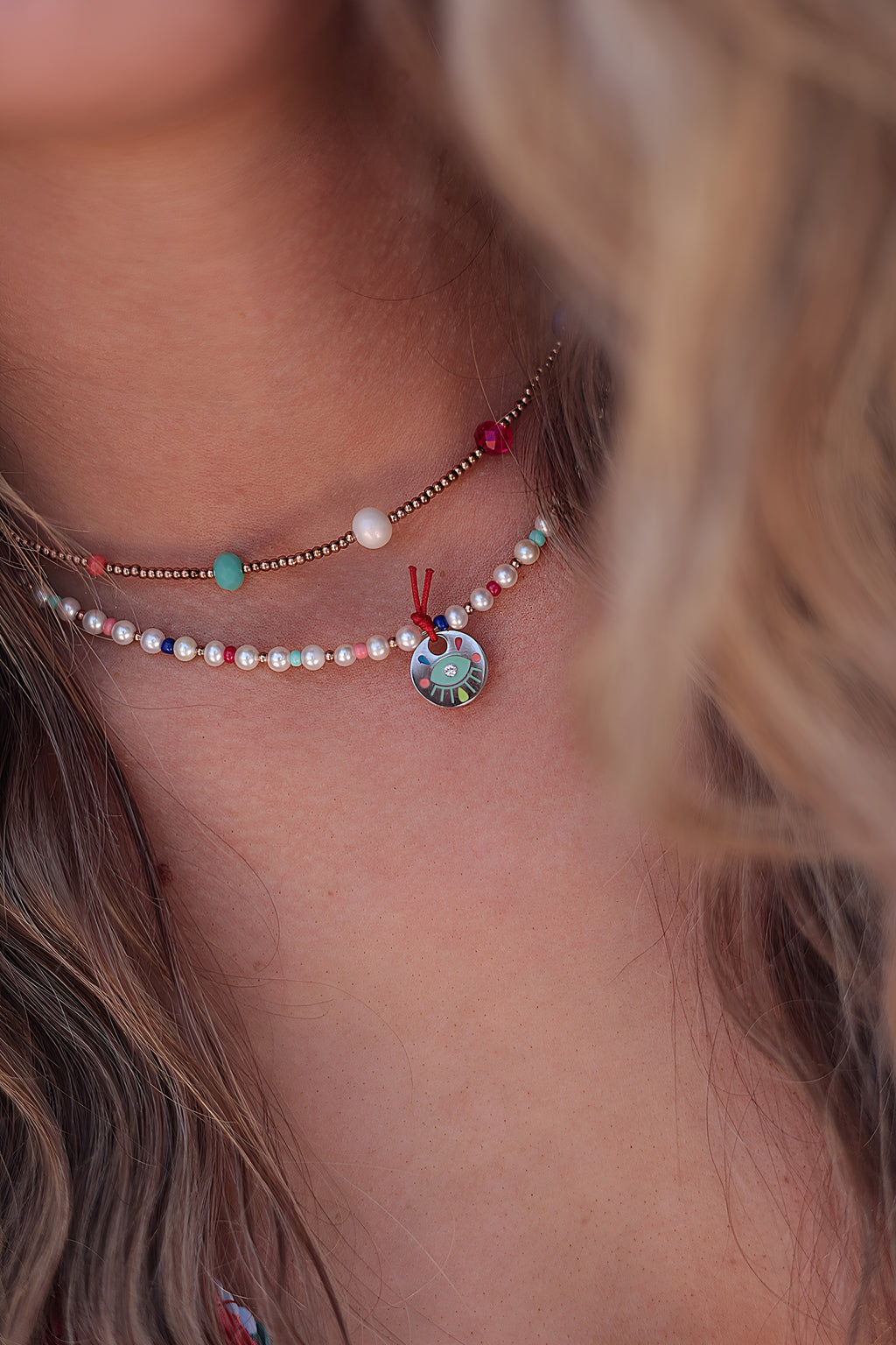 TEQUILA SUNRISE choker necklace / TEQUILA SUNRISE ogrlica uz vrat