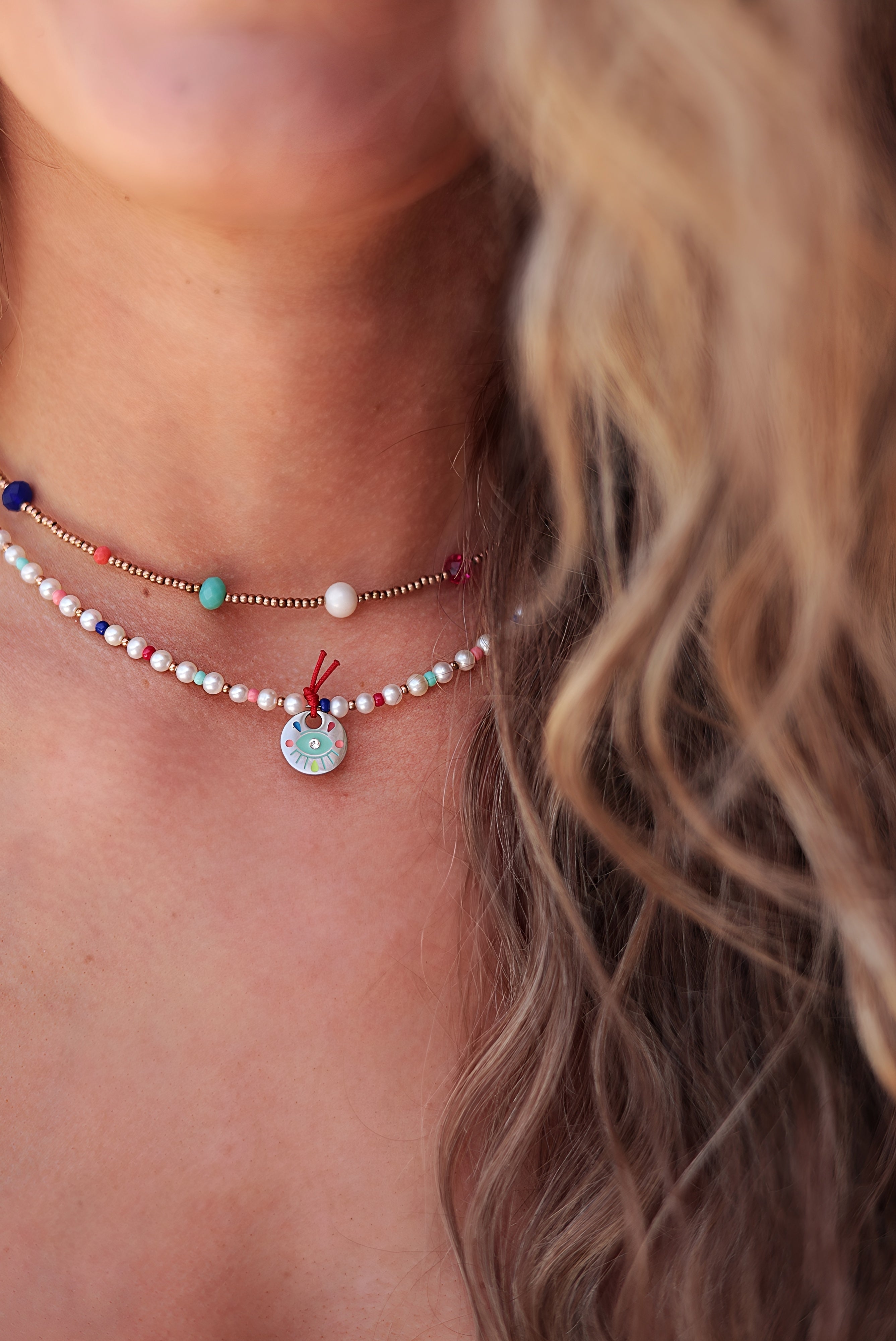 TEQUILA SUNRISE choker necklace / TEQUILA SUNRISE ogrlica uz vrat