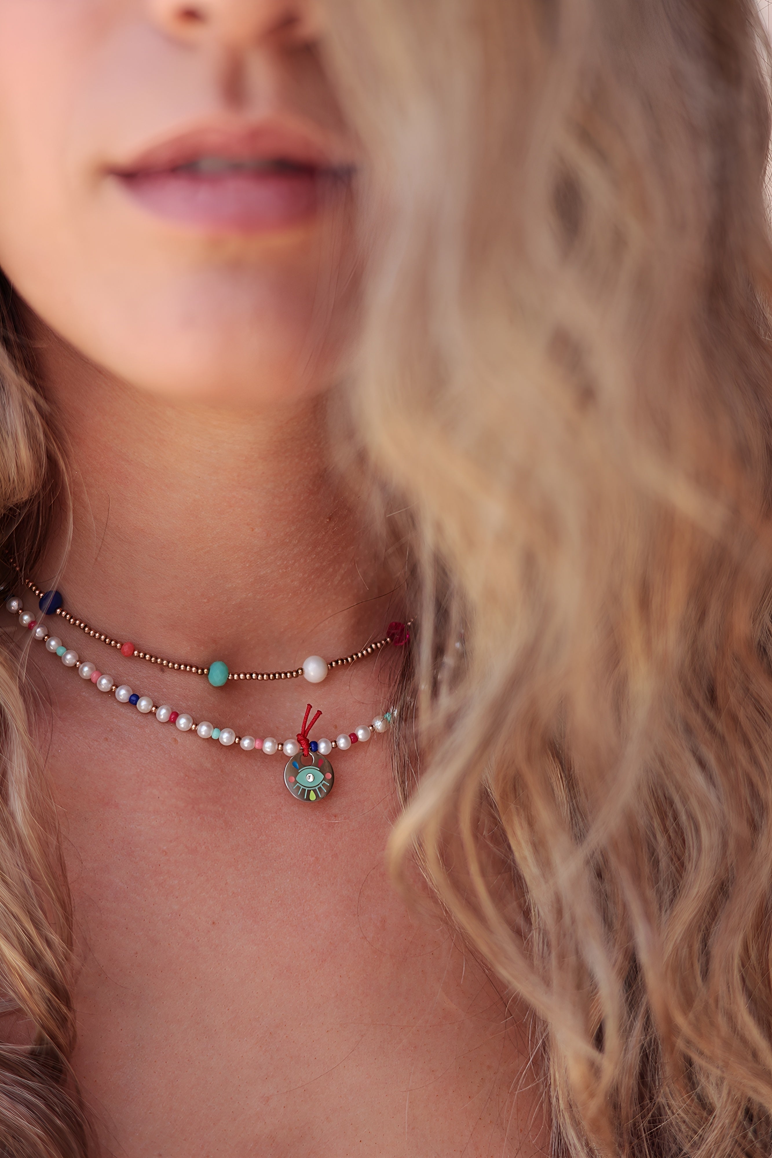 TEQUILA SUNRISE choker necklace / TEQUILA SUNRISE ogrlica uz vrat