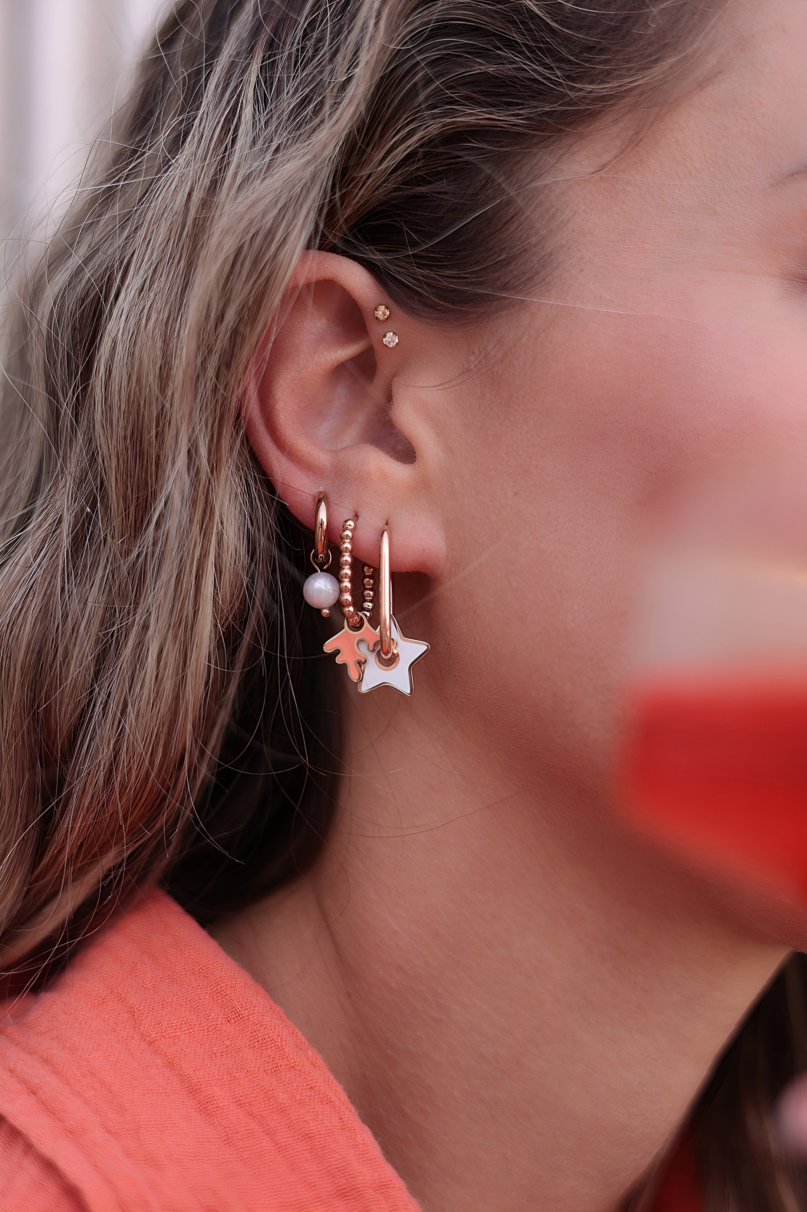 APEROL oval drop hoops / APEROL ovalni ringovi