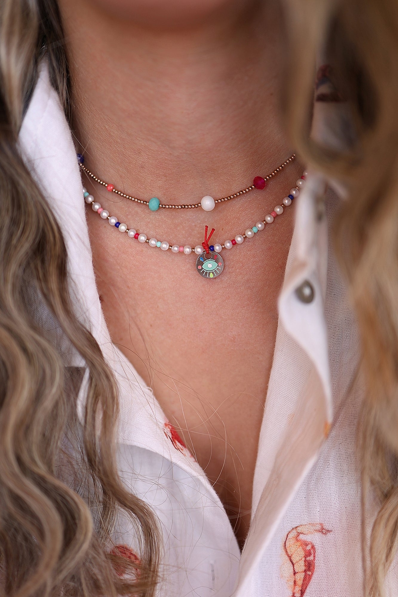 PINA COLADA choker necklace / PINA COLADA ogrlica uz vrat