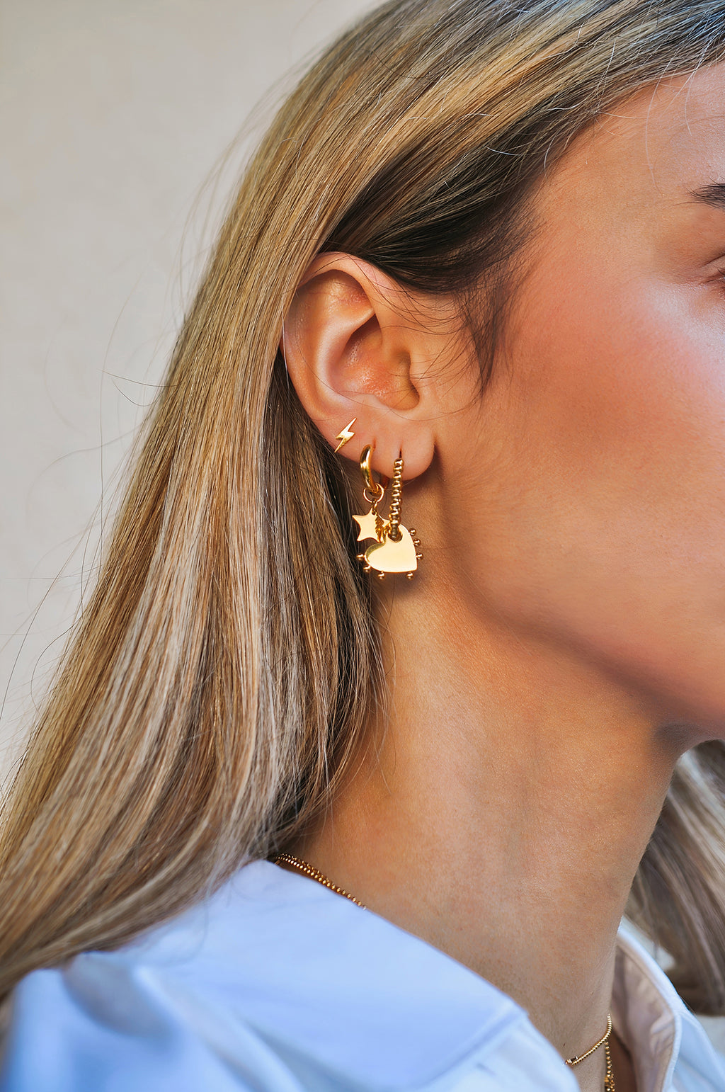 FUNKY LOVERS drop oval hoops