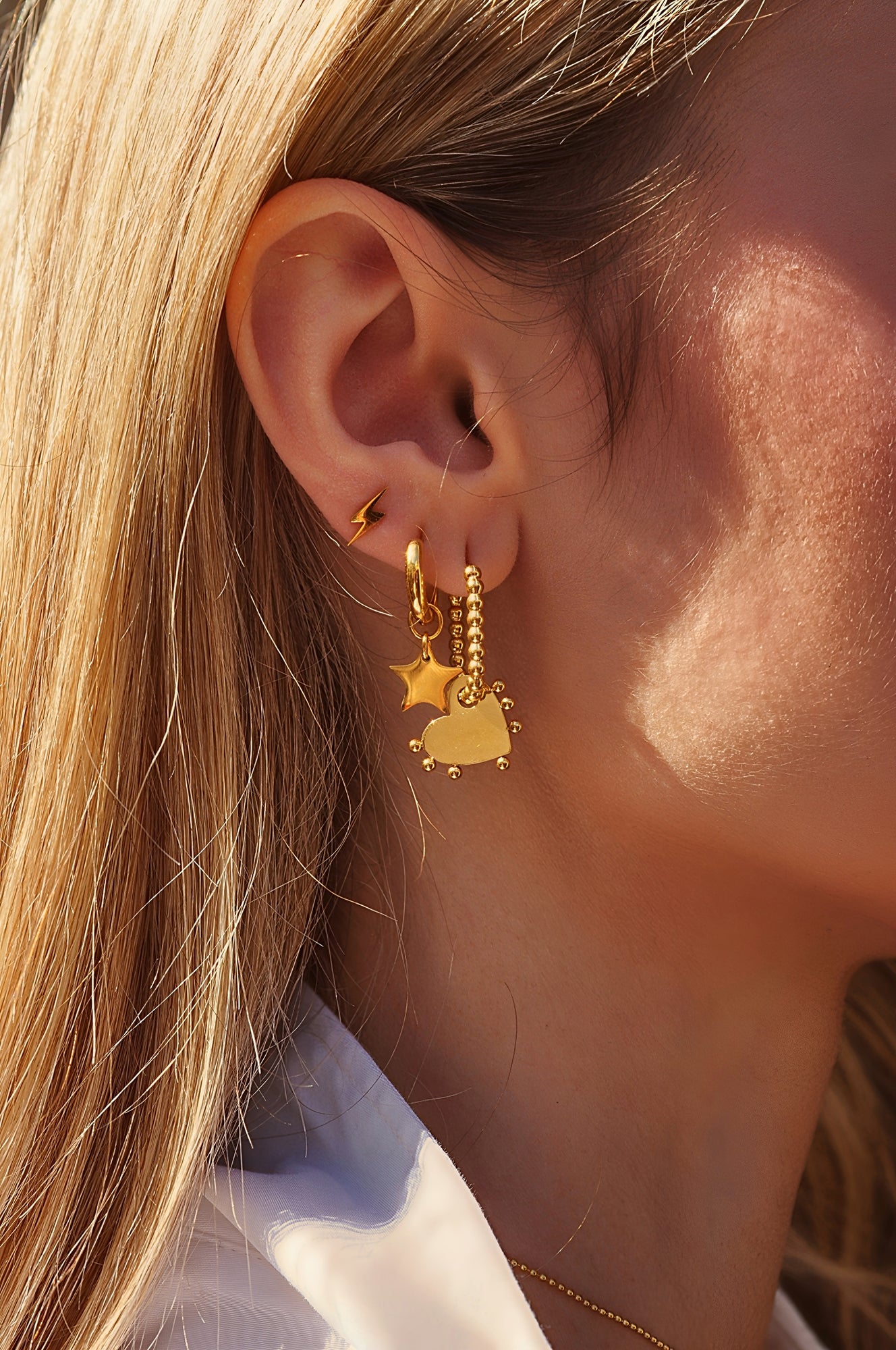 FUNKY LOVERS drop oval hoops