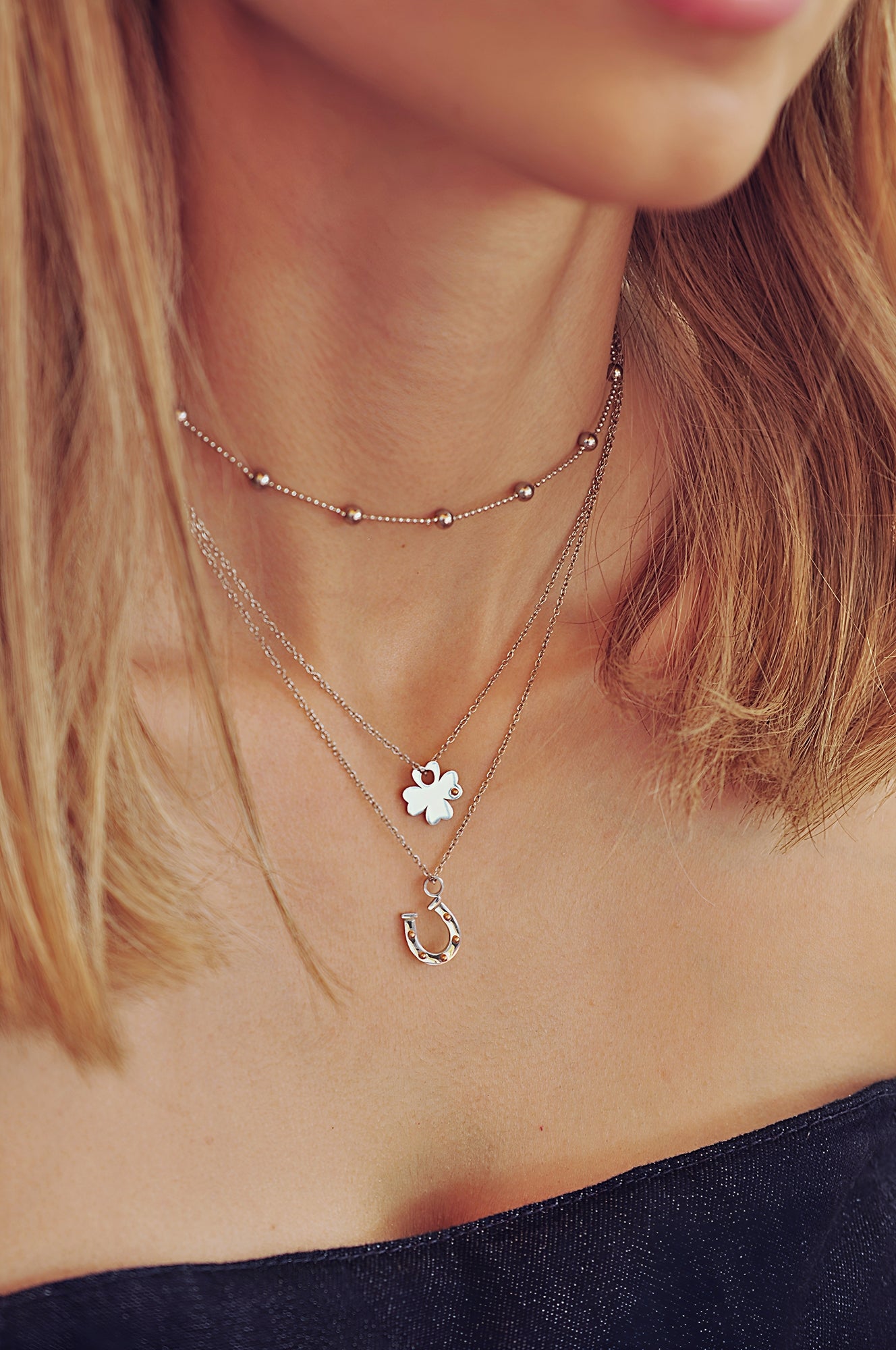 LUCKY BASTARD & HORSE WHISPERER necklace