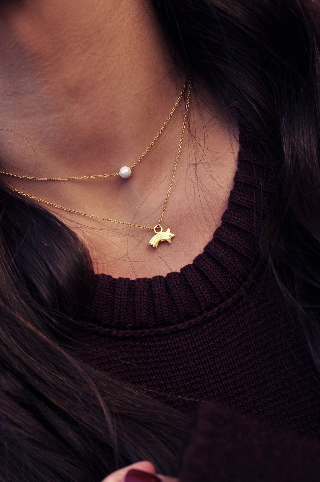 SHOOTING STAR double necklace / SHOOTING STAR dvostruka ogrlica