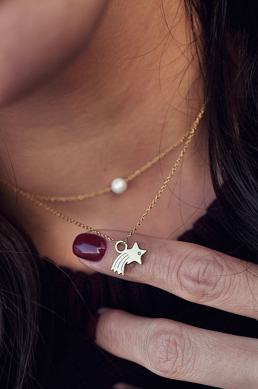 SHOOTING STAR double necklace / SHOOTING STAR dvostruka ogrlica