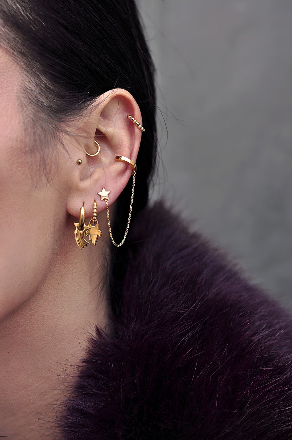 SHOOTING STAR mini hoops / SHOOTING STAR mini ringovi