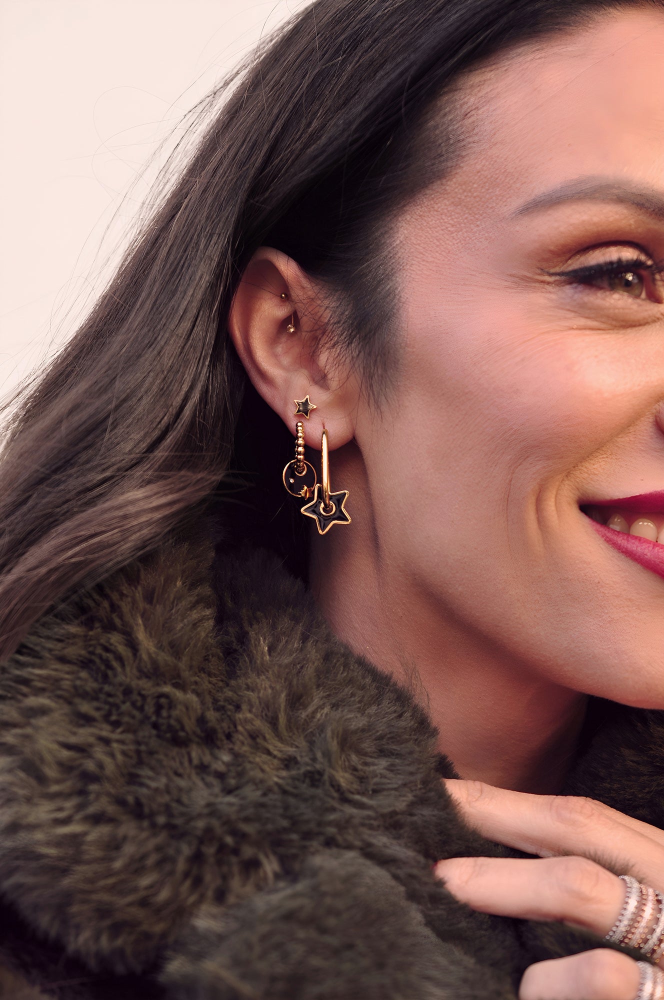 GREAT DARK SPOT dot classic hoops / GREAT DARK SPOT dot klasični ringovi