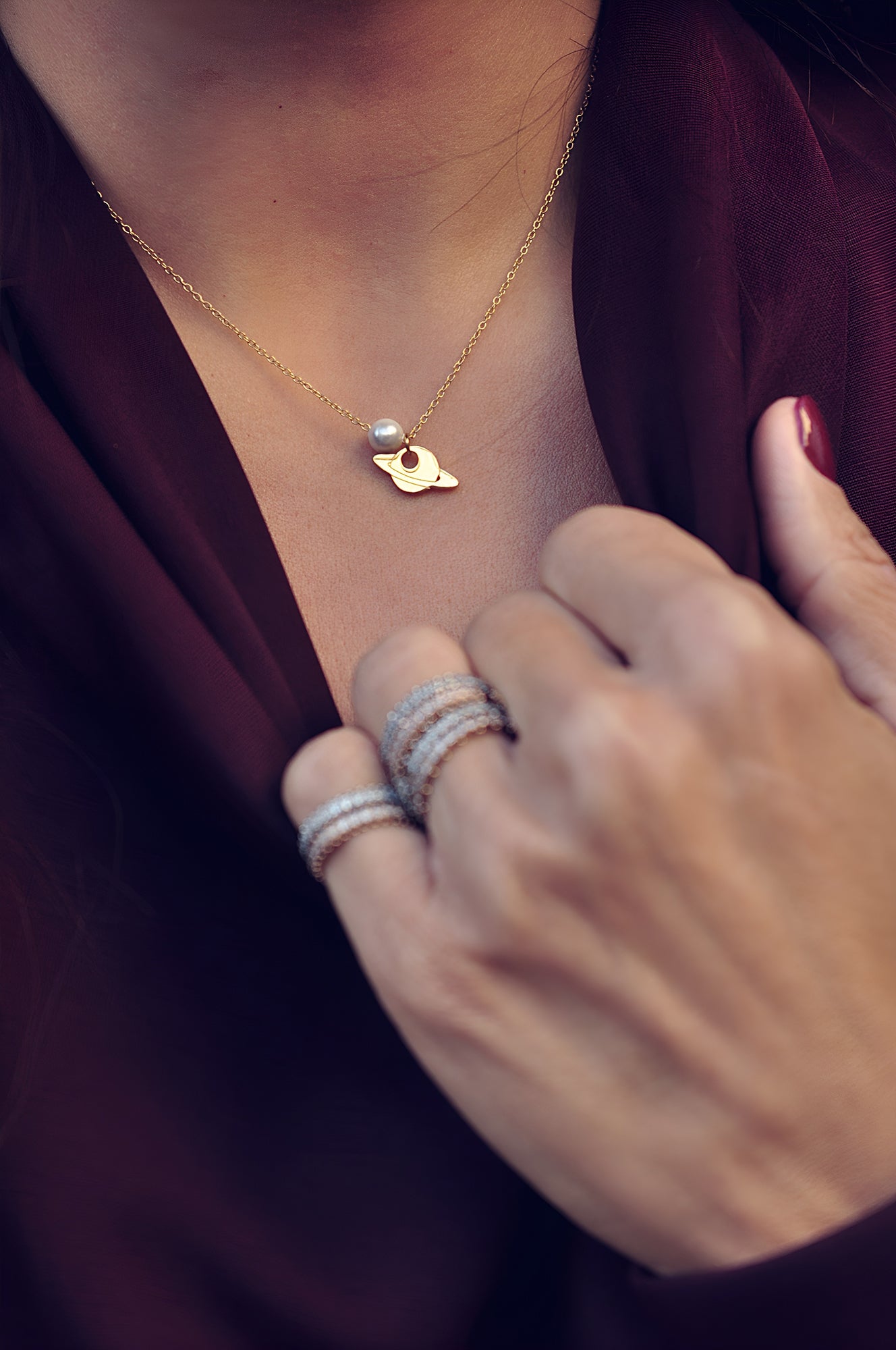 SATURN necklace / SATURN ogrlica