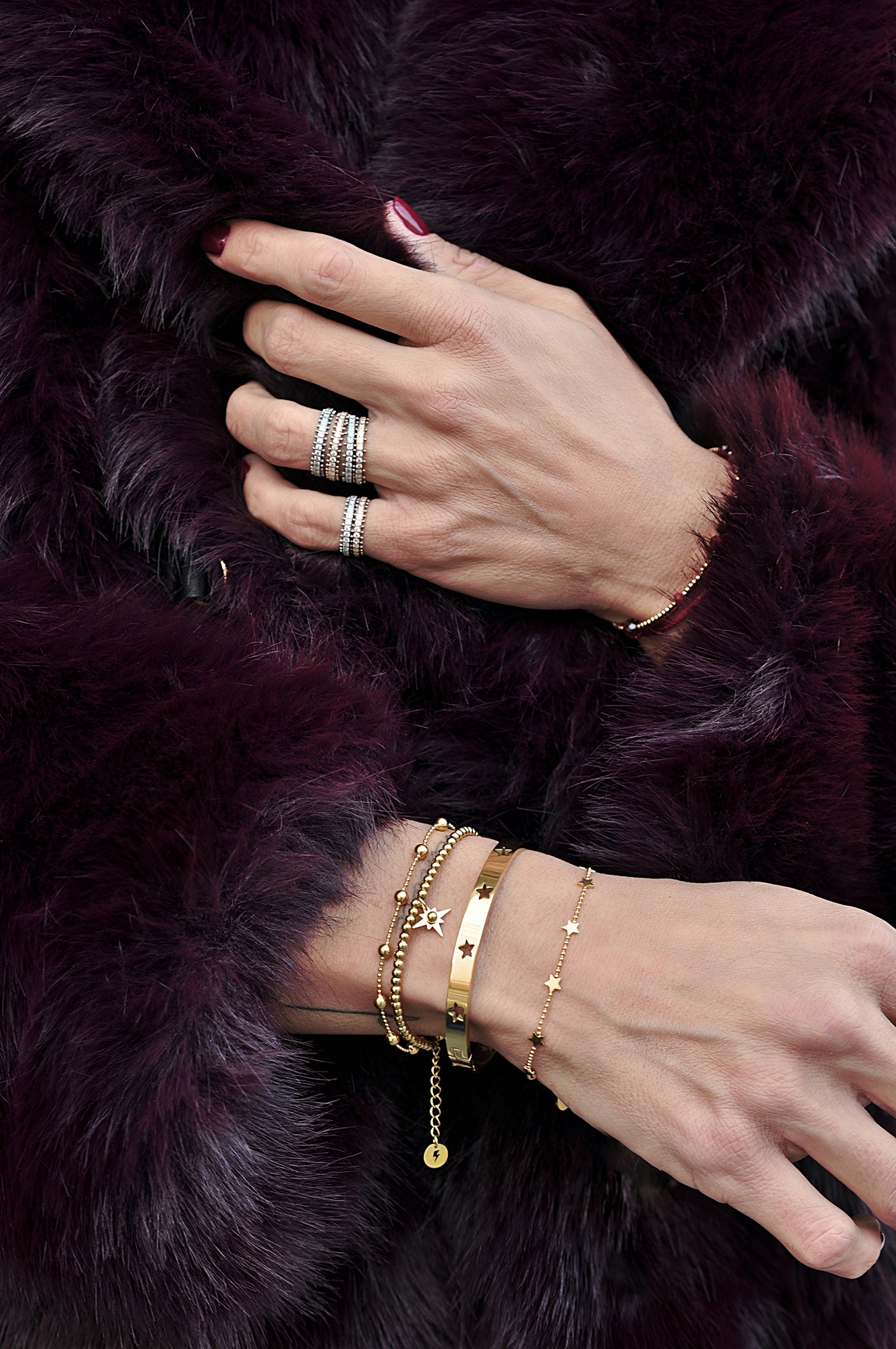 NIGHT SPARK double ring / NIGHT SPARK dvostruki prsten