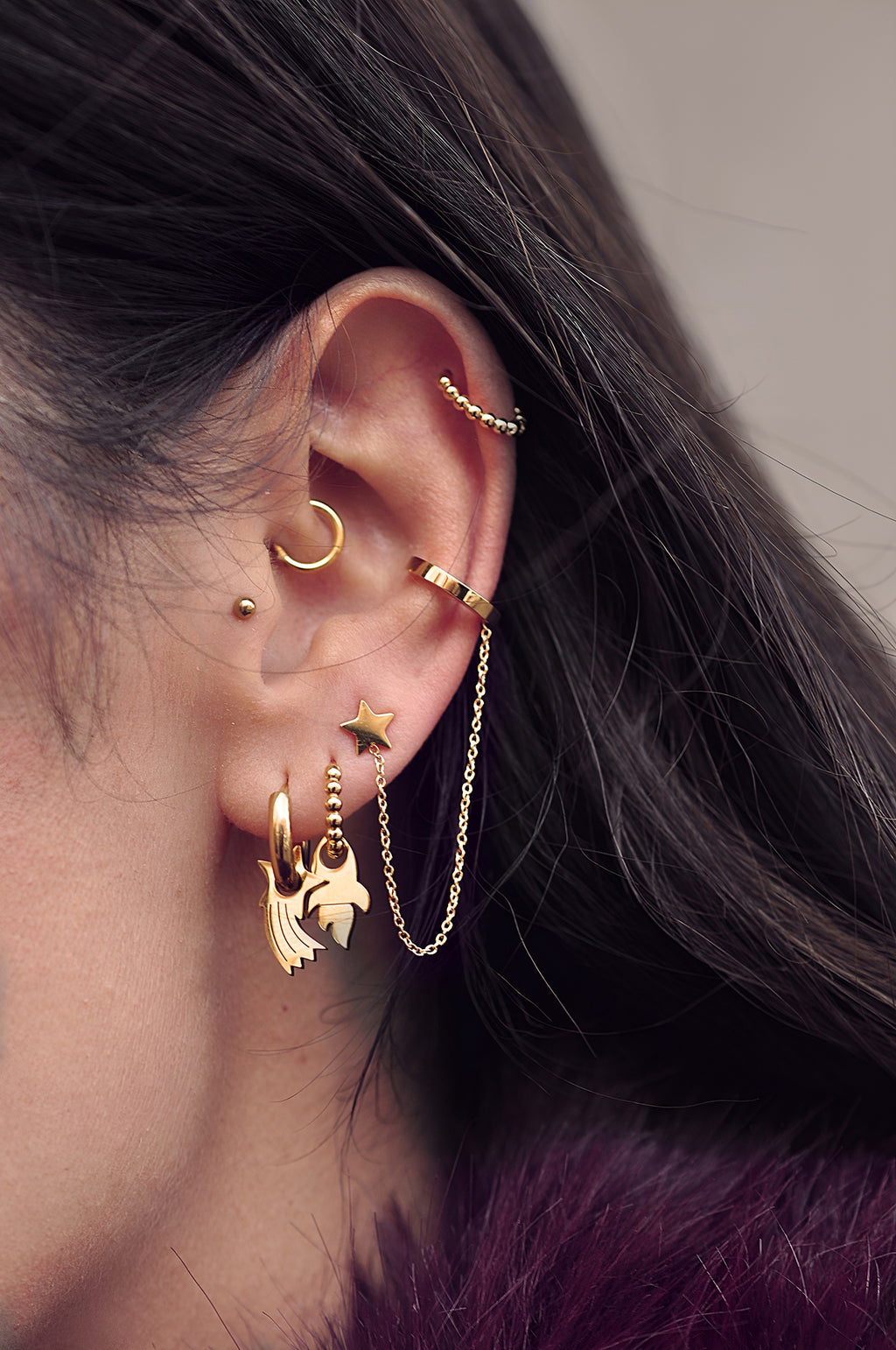 APOLLO mini dot hoops / APOLLO mini dot ringovi