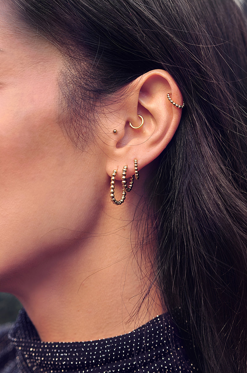 SNOW DROPS mini hoops / SNOW DROPS mini ringovi