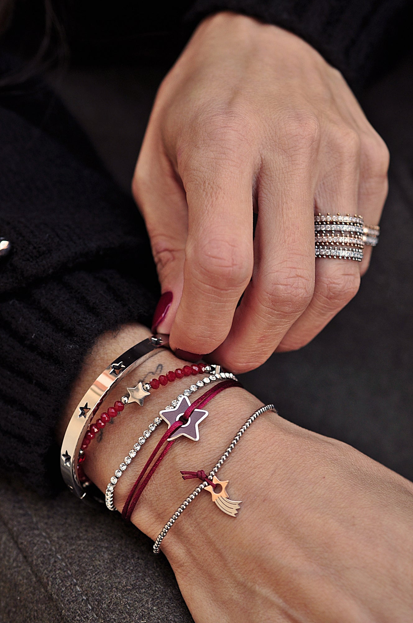 SHOOTING STAR dot bead bracelet / SHOOTING STAR točkasta narukvica