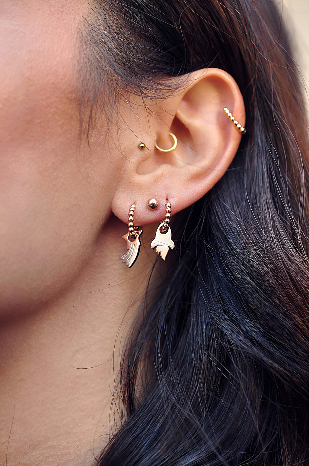 APOLLO mini dot hoops / APOLLO mini dot ringovi