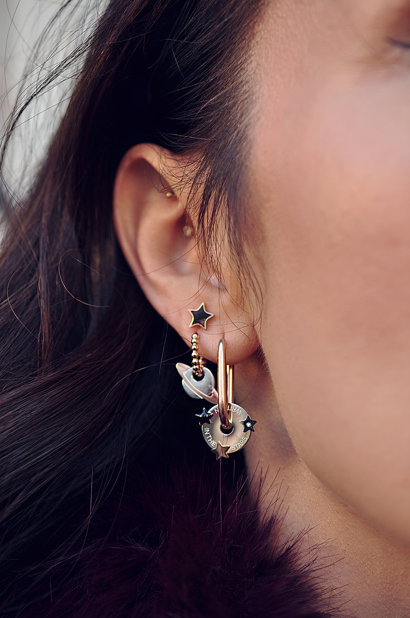 SATURN mini dot hoops / SATURN mini dot ringovi