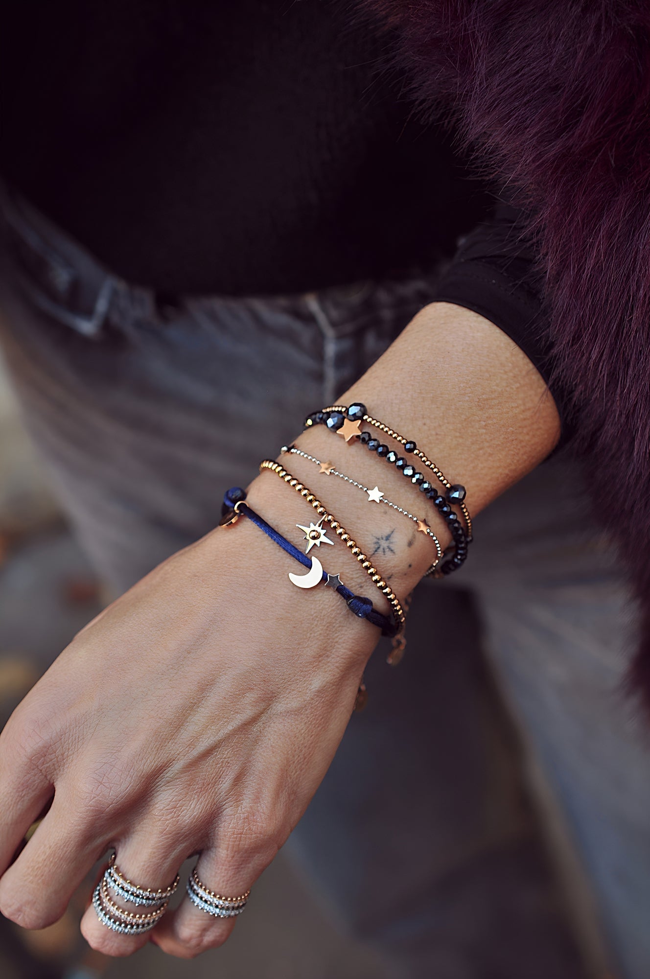 NIGHT SPARK double ring / NIGHT SPARK dvostruki prsten