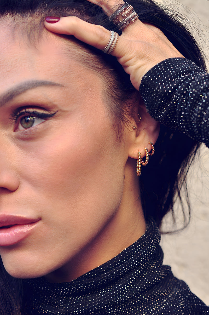 SNOW DROPS mini hoops / SNOW DROPS mini ringovi