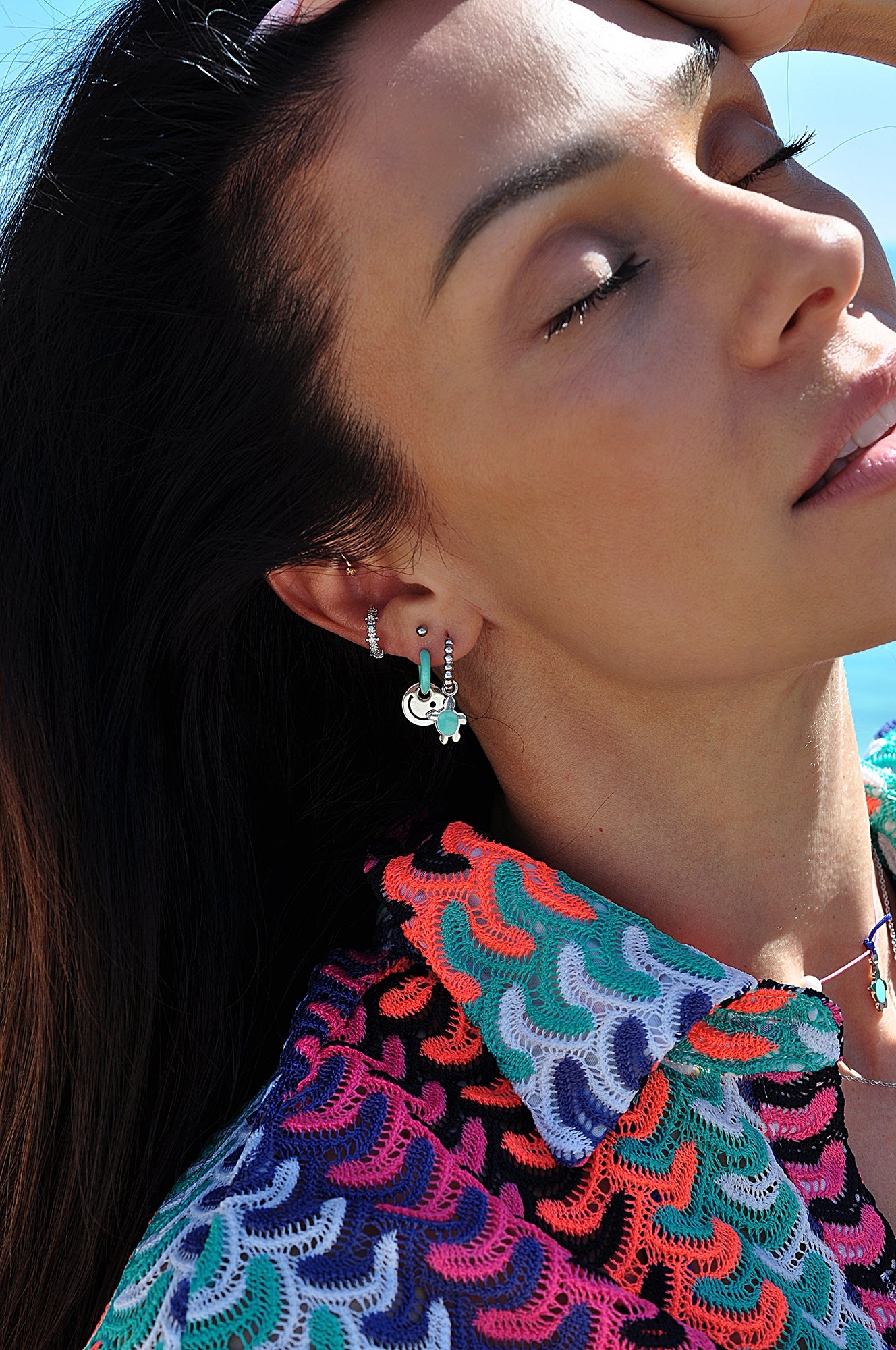 SMILE ON color mini hoops / SMILE ON mini ringovi u boji
