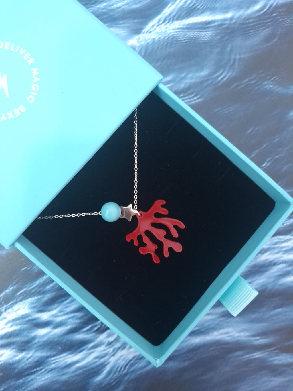 CORAL plexiglass necklace / CORAL pleksiglas ogrlica