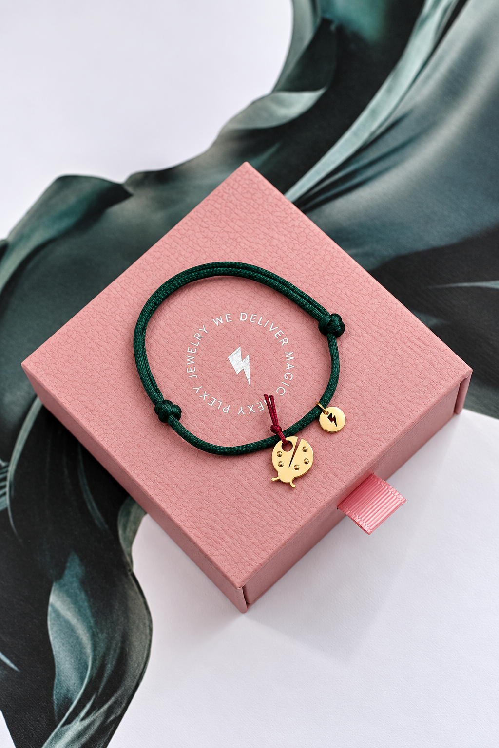 LADYBUG silk string bracelet / LADYBUG narukvica trakica