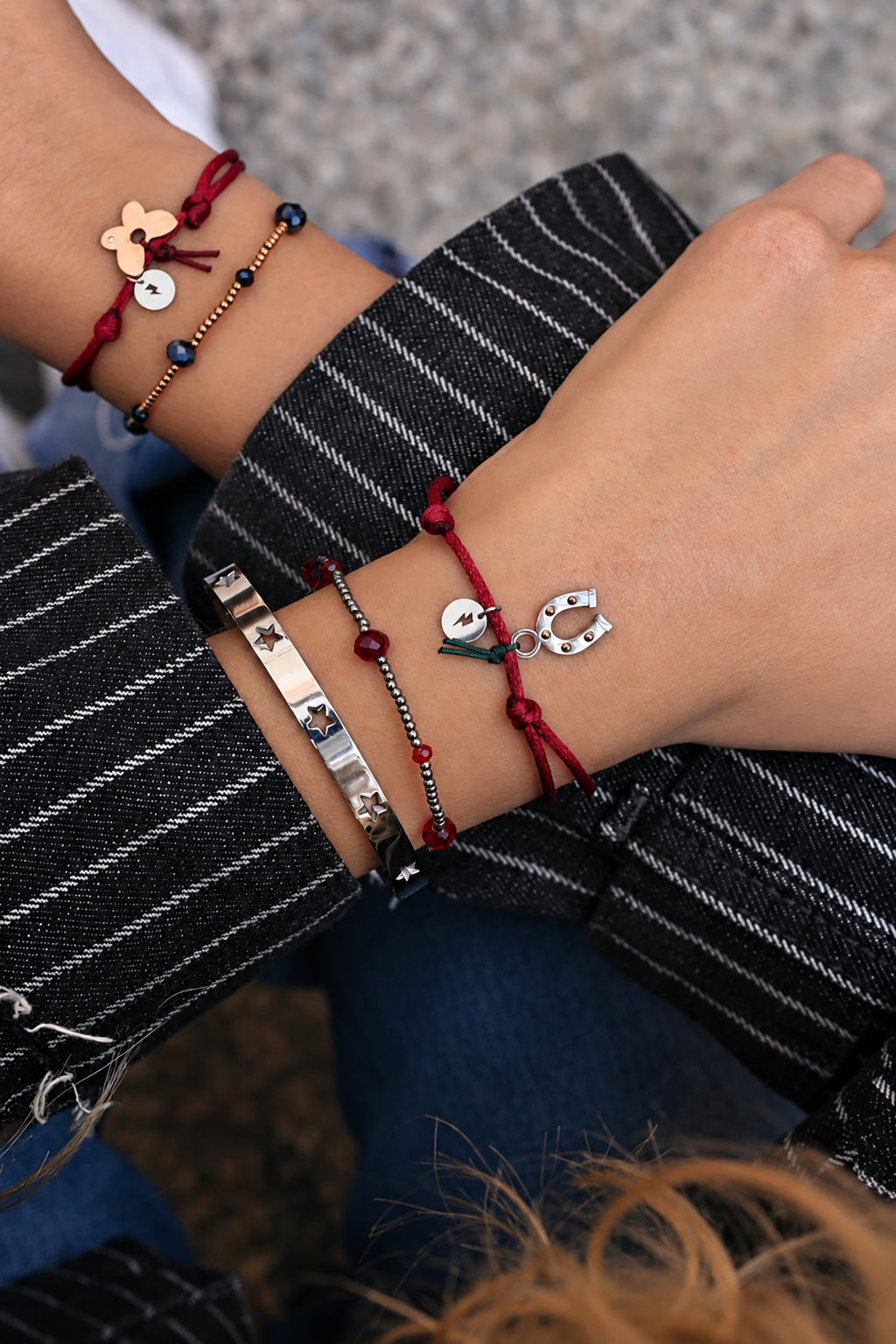 HORSE WHISPERER silk string bracelet / HORSE WHISPERER narukvica trakica
