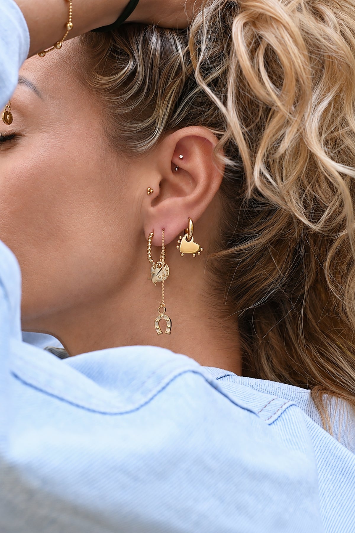 HORSE WHISPERER chain earrings / HORSE WHISPERER viseće naušnice