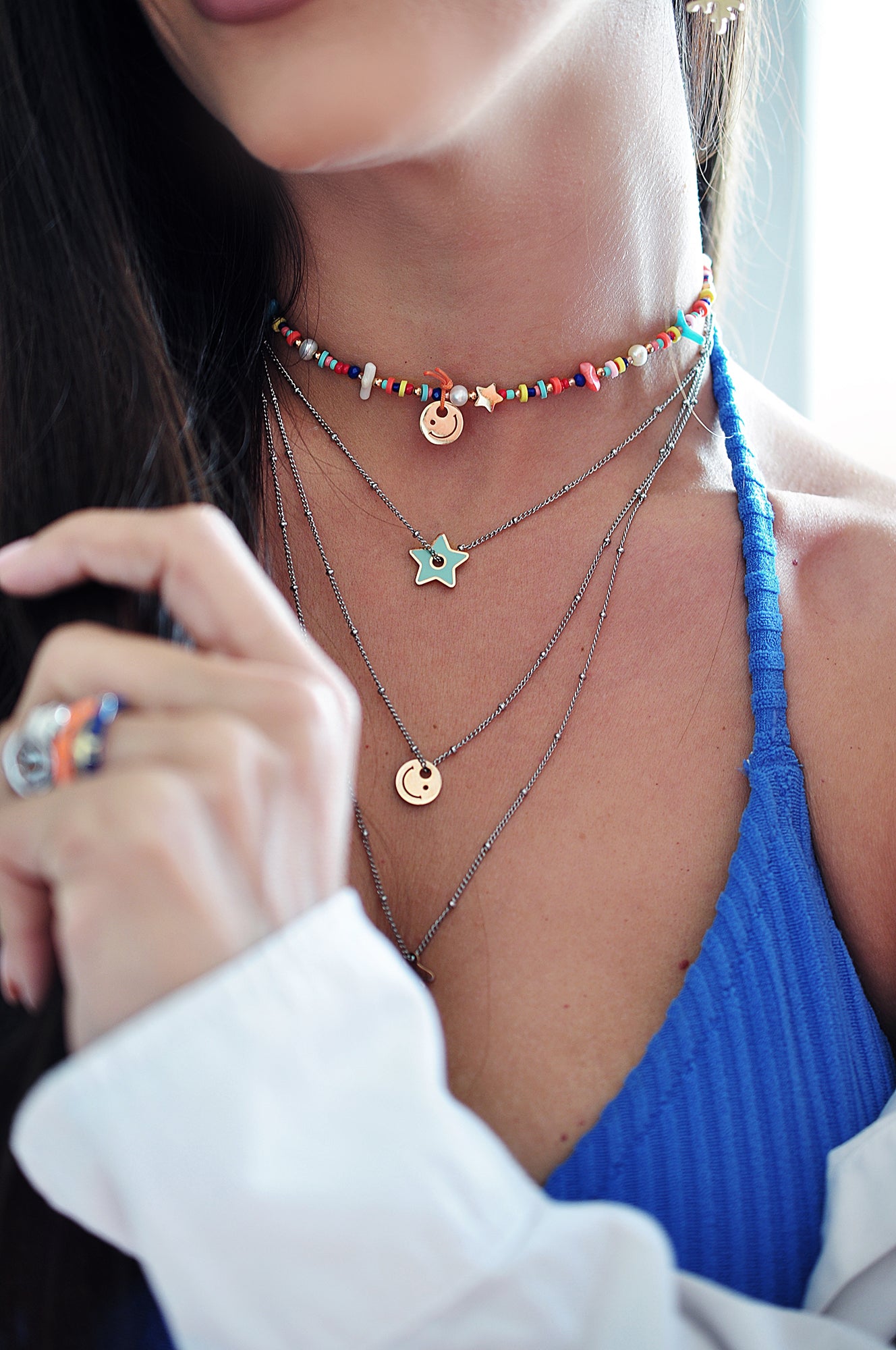 HAPPY PEOPLE beads necklace