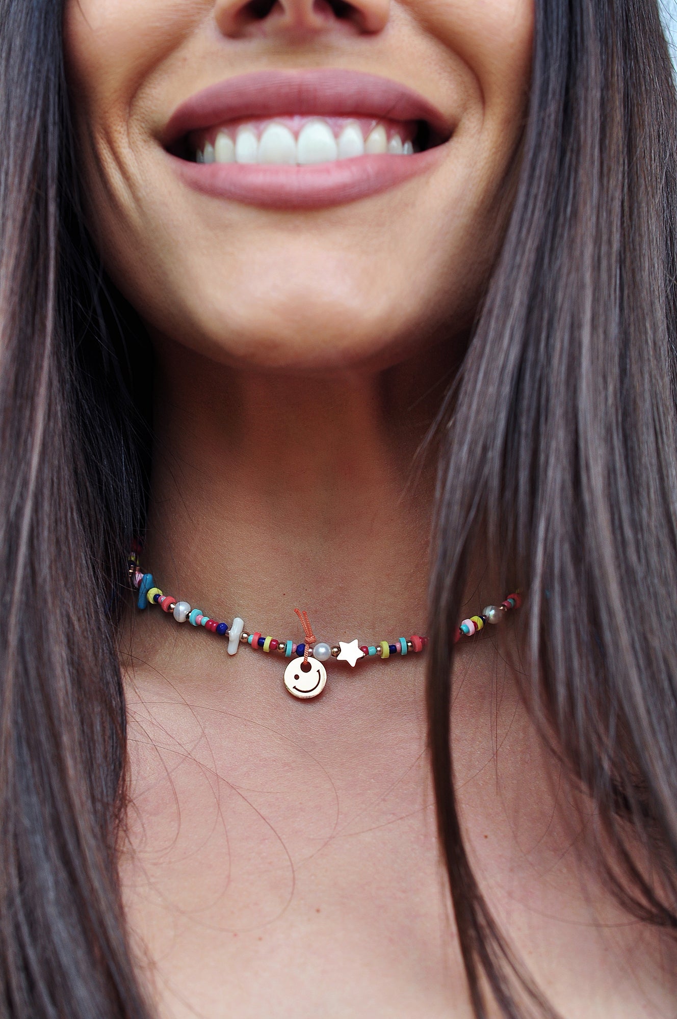 HAPPY PEOPLE beads necklace