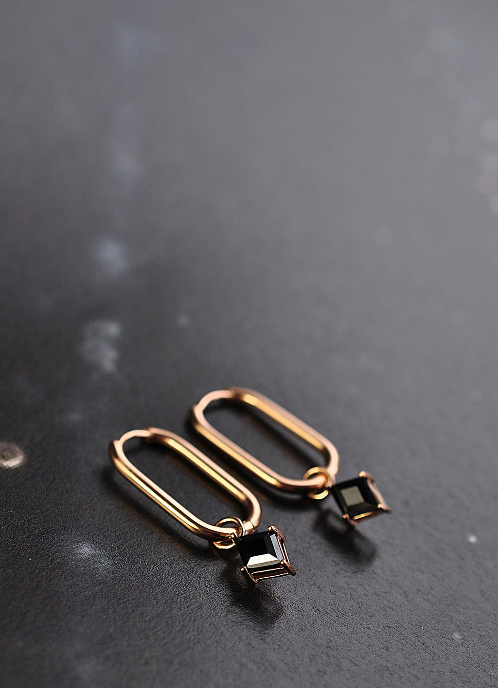 BLACK ROCK ovale Creolen / BLACK ROCK ovalni ringovi 