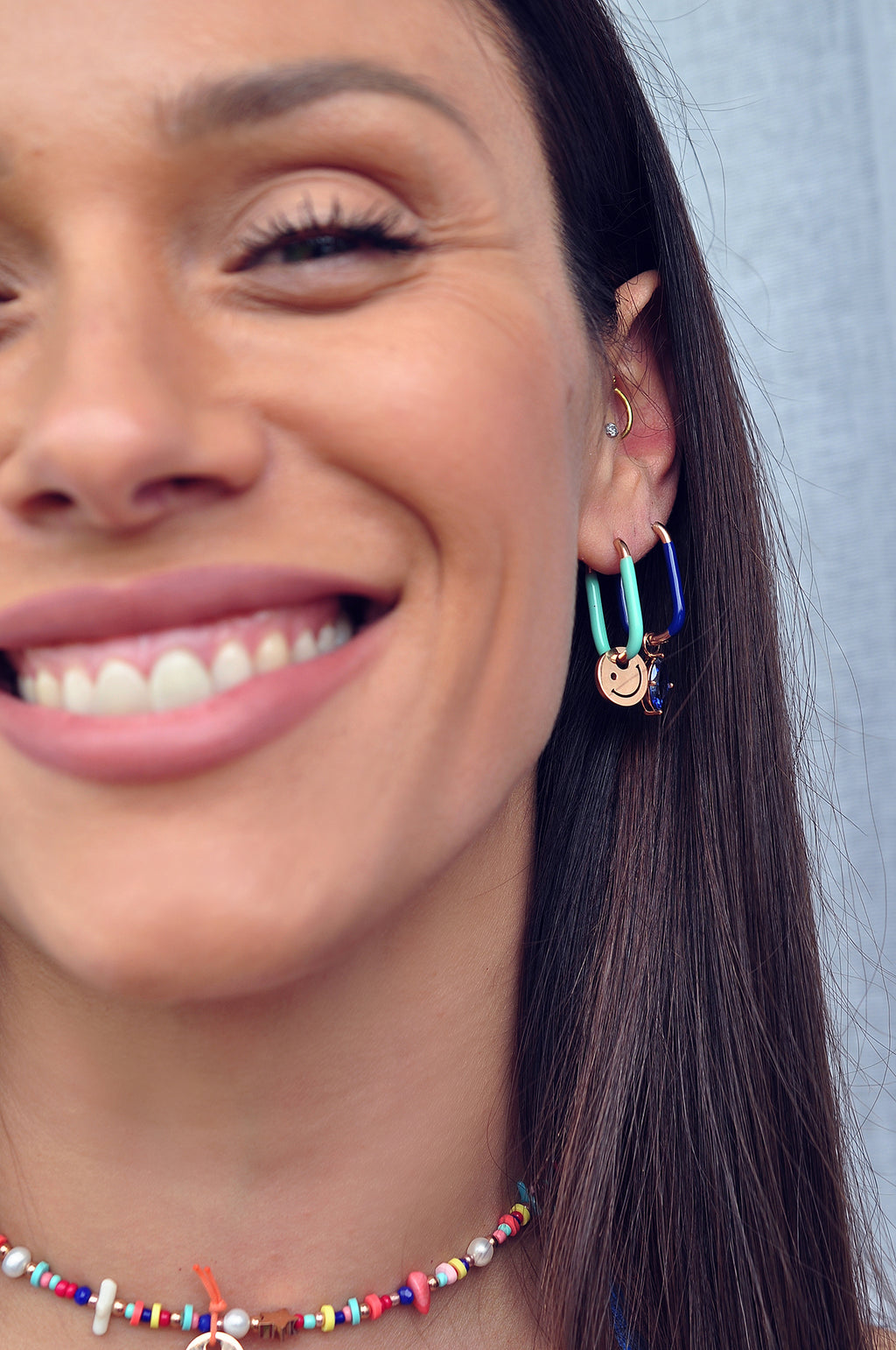 BLUE ROCK oval hoops