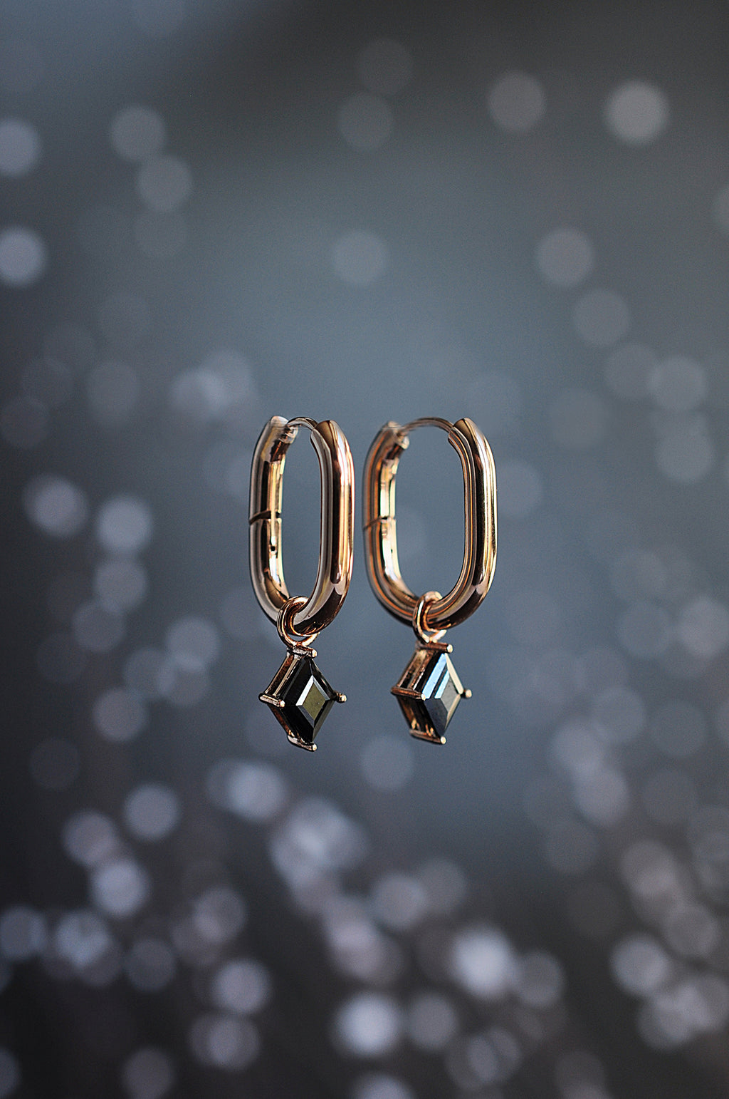 BLACK ROCK statement oval hoop / BLACK ROCK statement ovalni ringovi