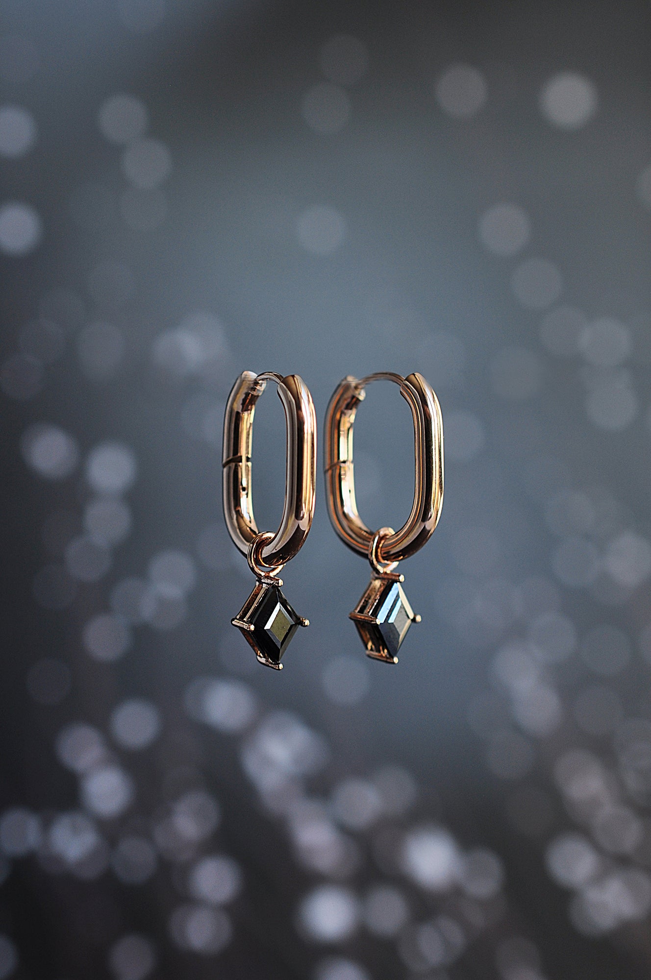 BLACK ROCK statement oval hoop / BLACK ROCK statement ovalni ringovi