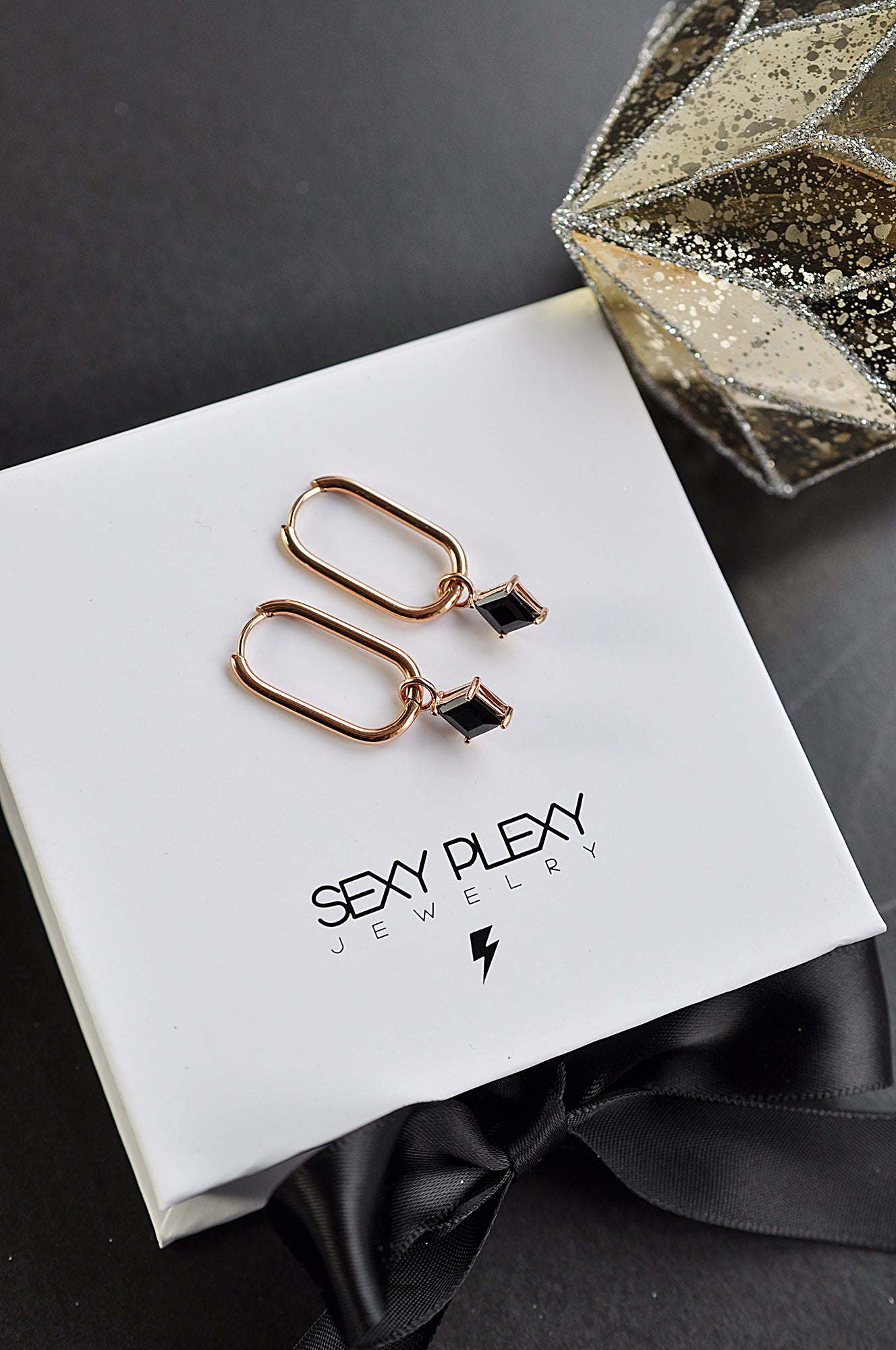 BLACK ROCK ovale Creolen / BLACK ROCK ovalni ringovi 