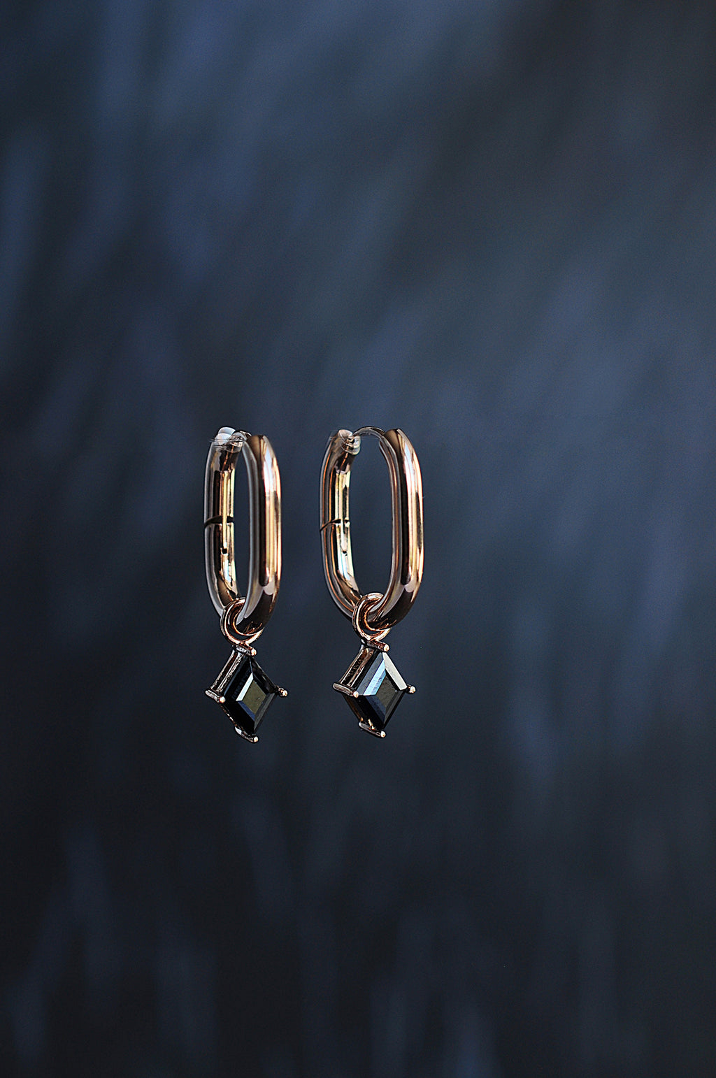 BLACK ROCK statement oval hoop / BLACK ROCK statement ovalni ringovi