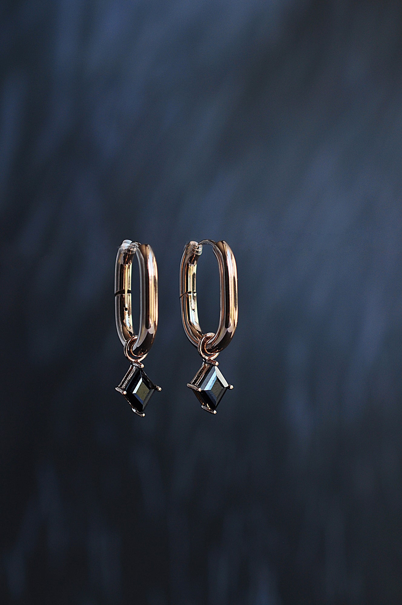 BLACK ROCK statement oval hoop / BLACK ROCK statement ovalni ringovi