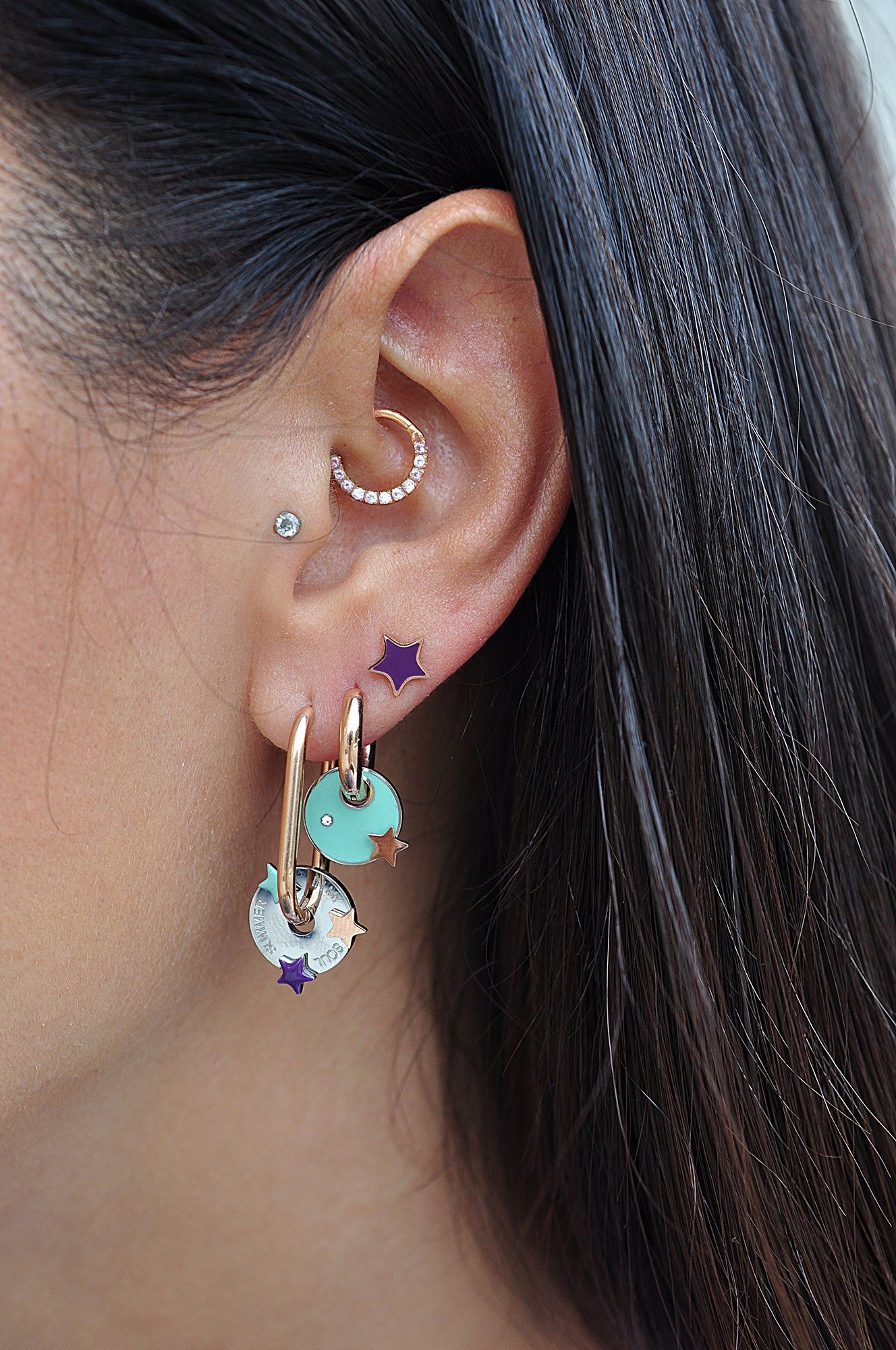 IBIZA oval hoops / IBIZA ovalni ringovi