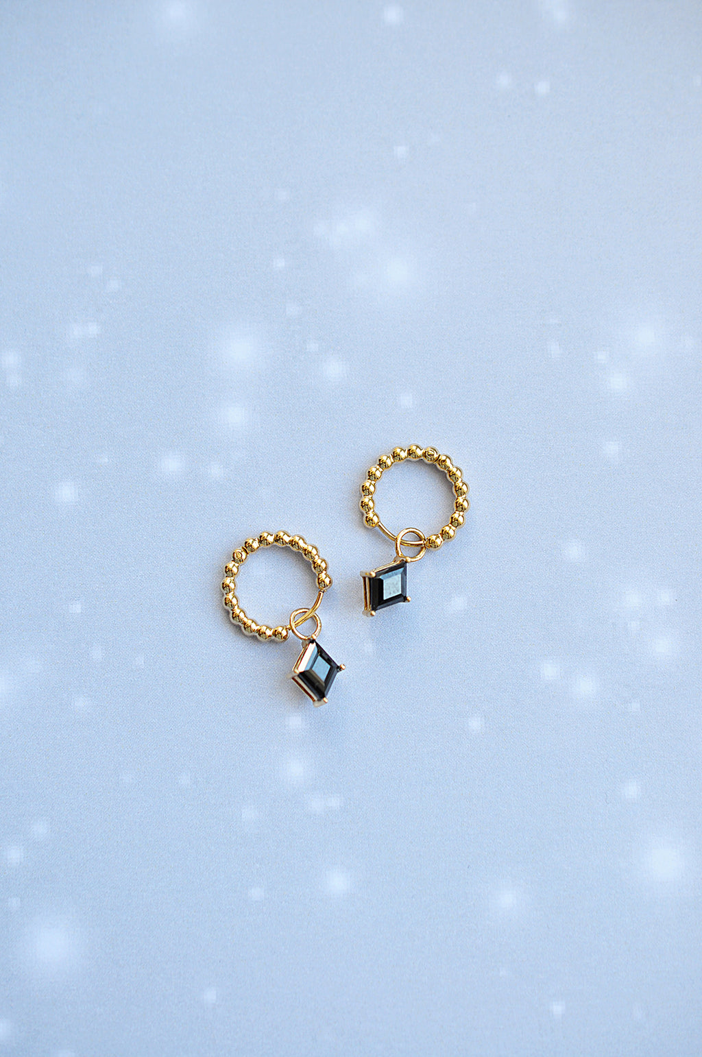 BLACK ROCK dot classic hoops / BLACK ROCK dot klasični ringovi